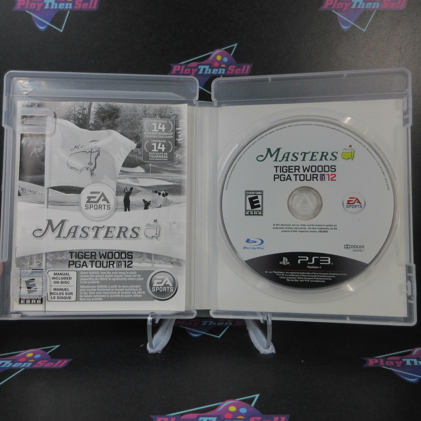 Tiger Woods PGA TOUR 12 The Masters PS3 PlayStation 3 AD Complete CIB - Very Good