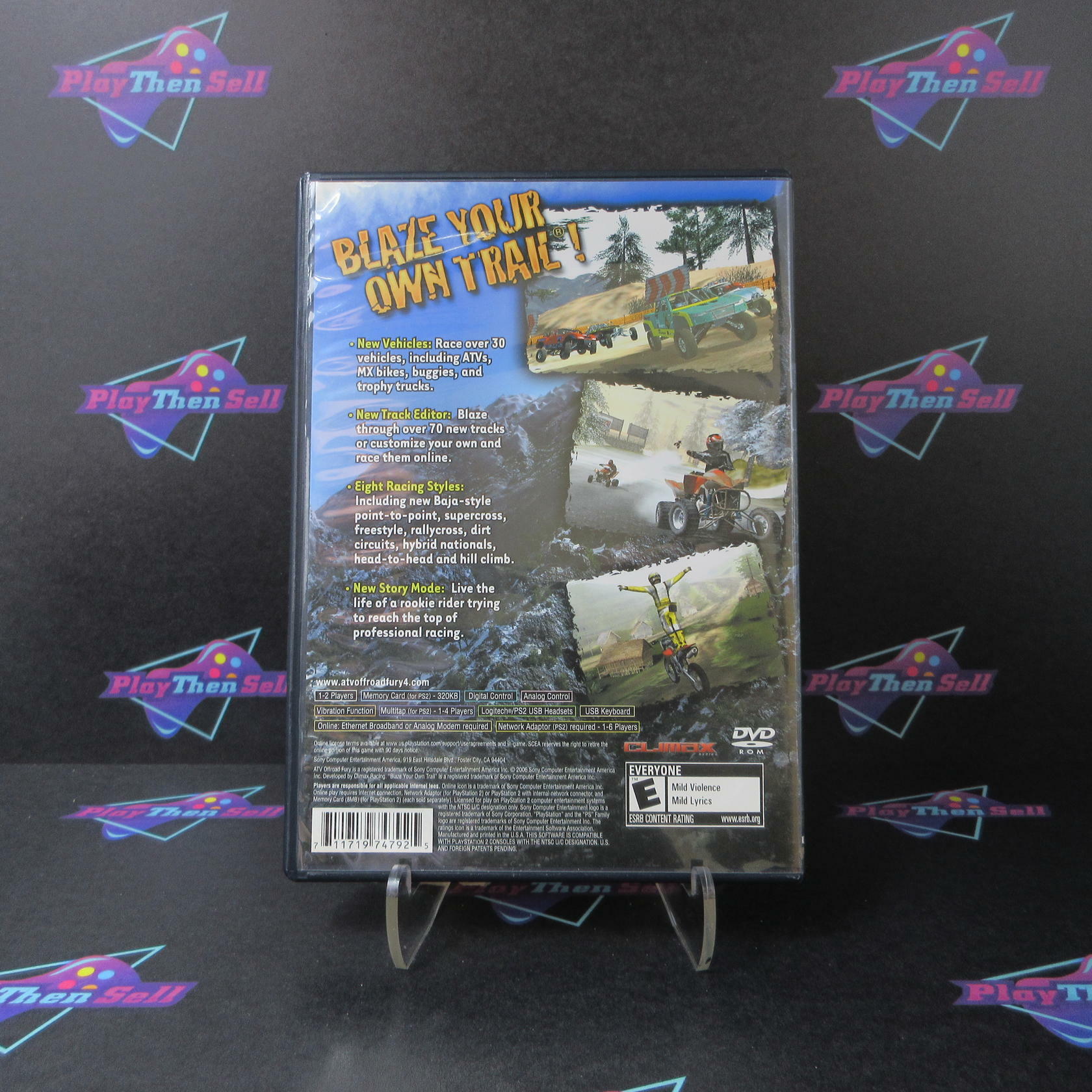 ATV Offroad Fury 4 PS2 PlayStation 2 + Reg Card - Like New