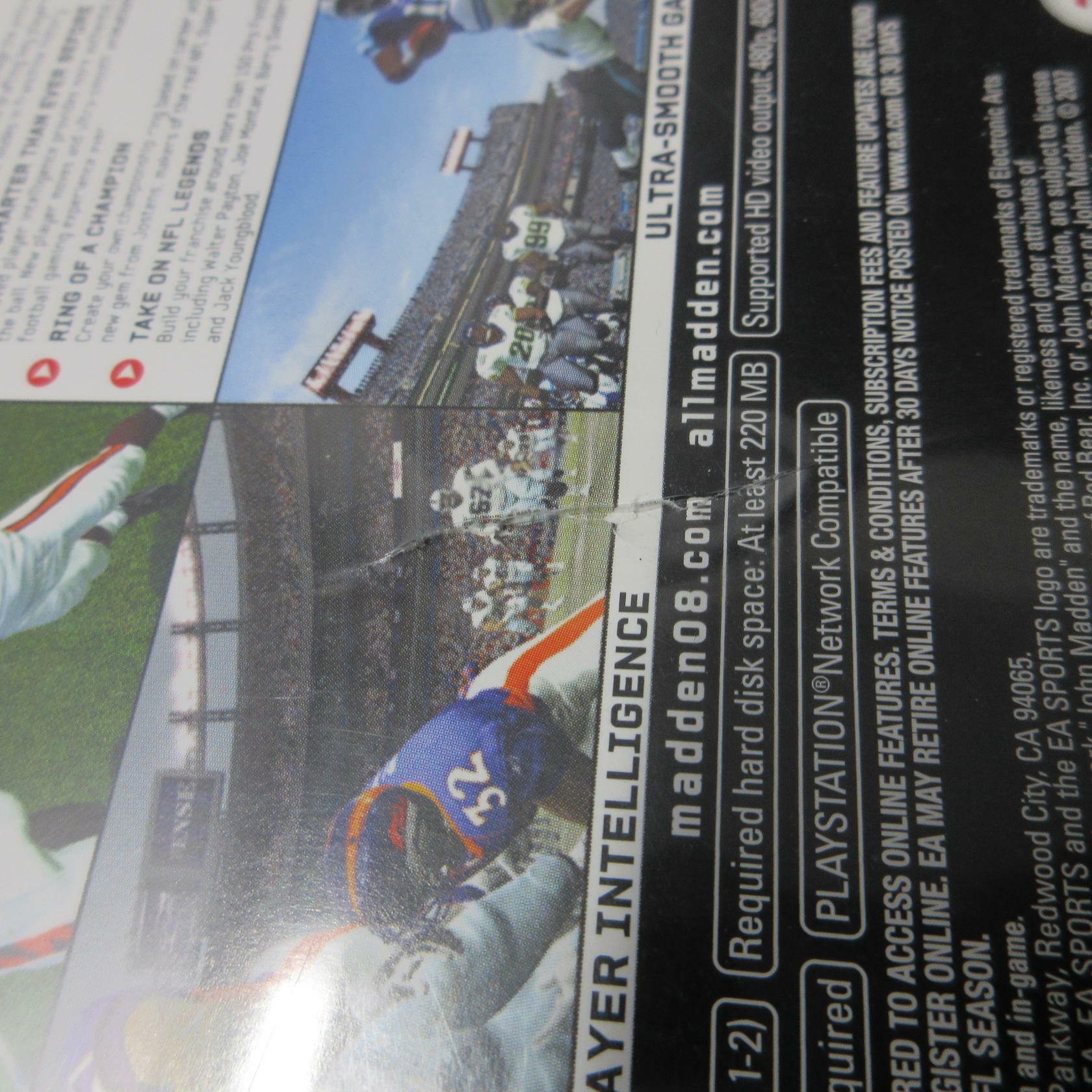 Madden NFL 08 PS3 PlayStation 3 AD Complete CIB - Very Good