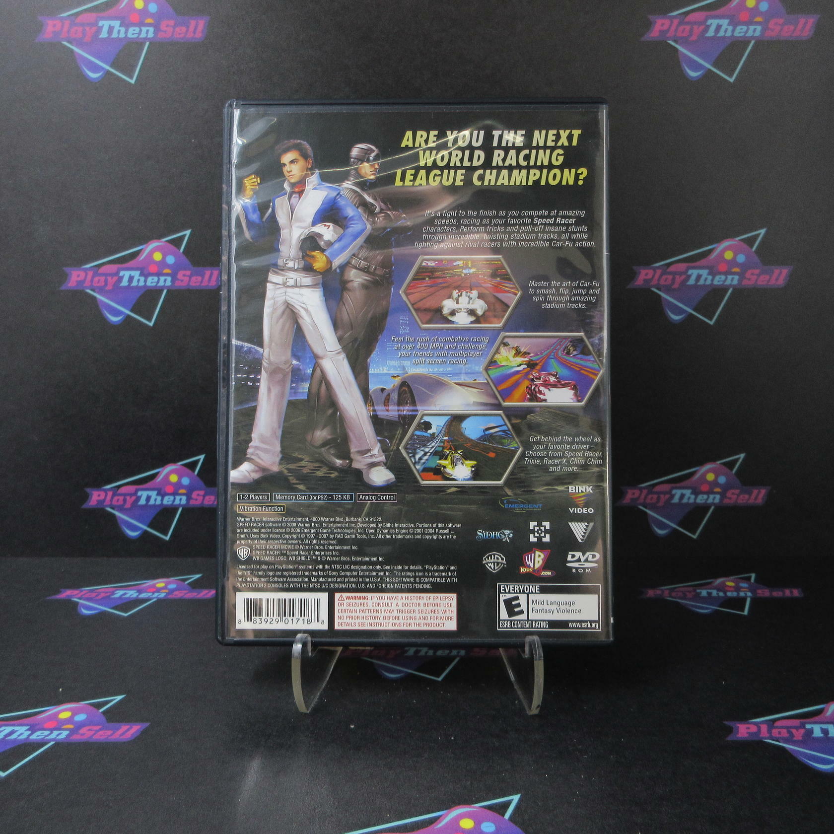 Speed Racer The Video Game PS2 PlayStation 2 - Very Good