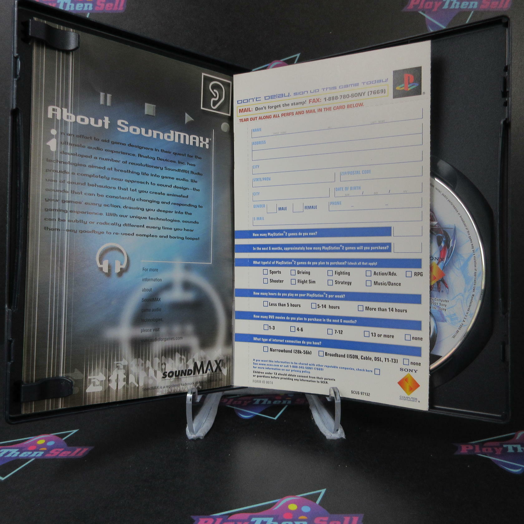 Kinetica + Reg Card PS2 PlayStation 2 DD Complete CIB - Very Good