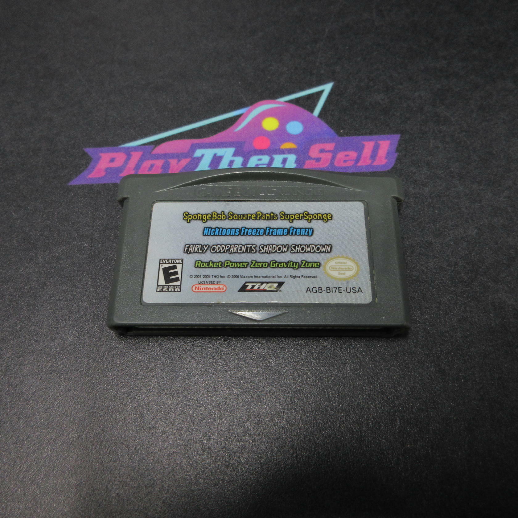 Spongebob Fairly Oddparents Rocket Power Nicktoons GBA Cart Only - Very Good