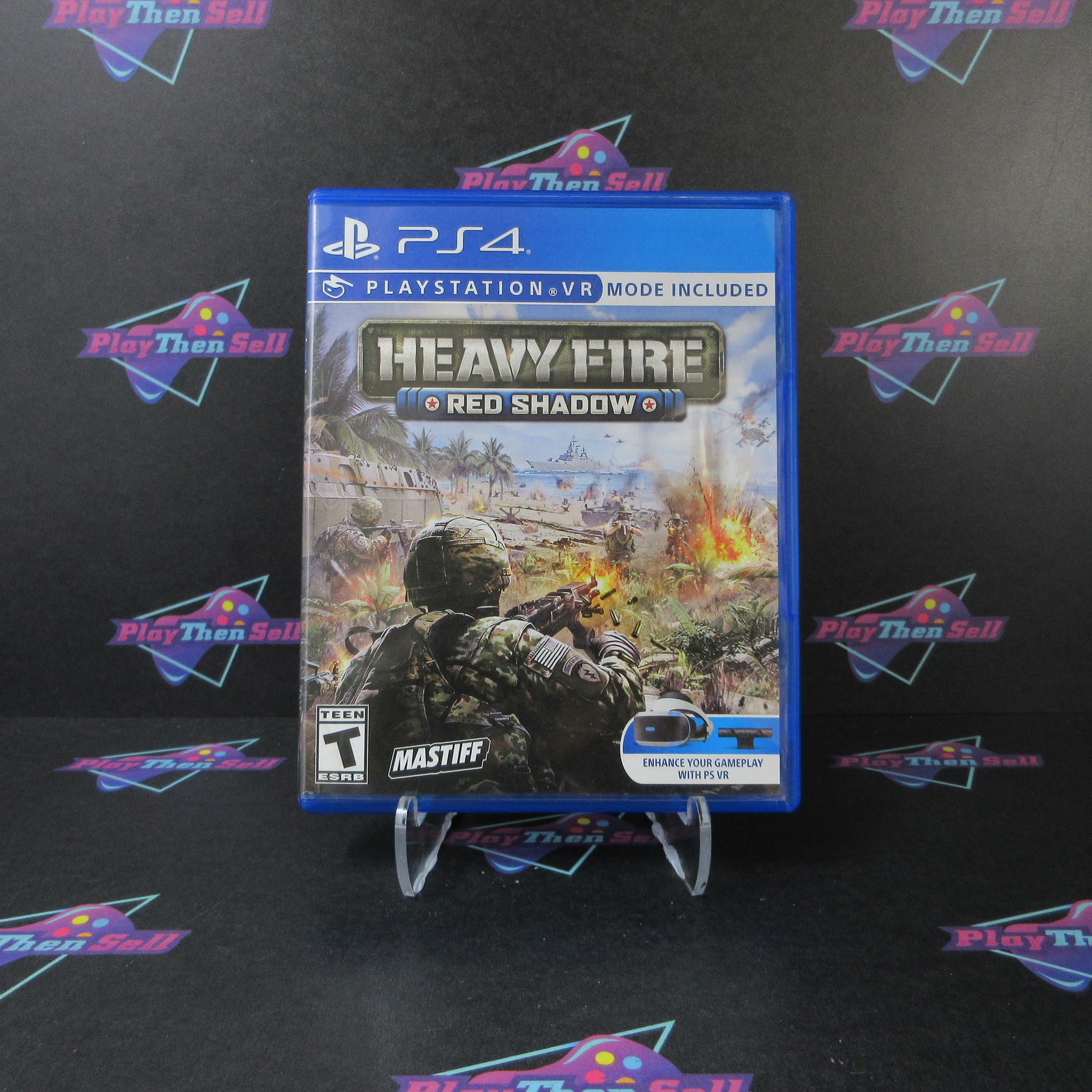 Heavy Fire Red Shadow PS4 PlayStation 4 AD Complete CIB - Very Good