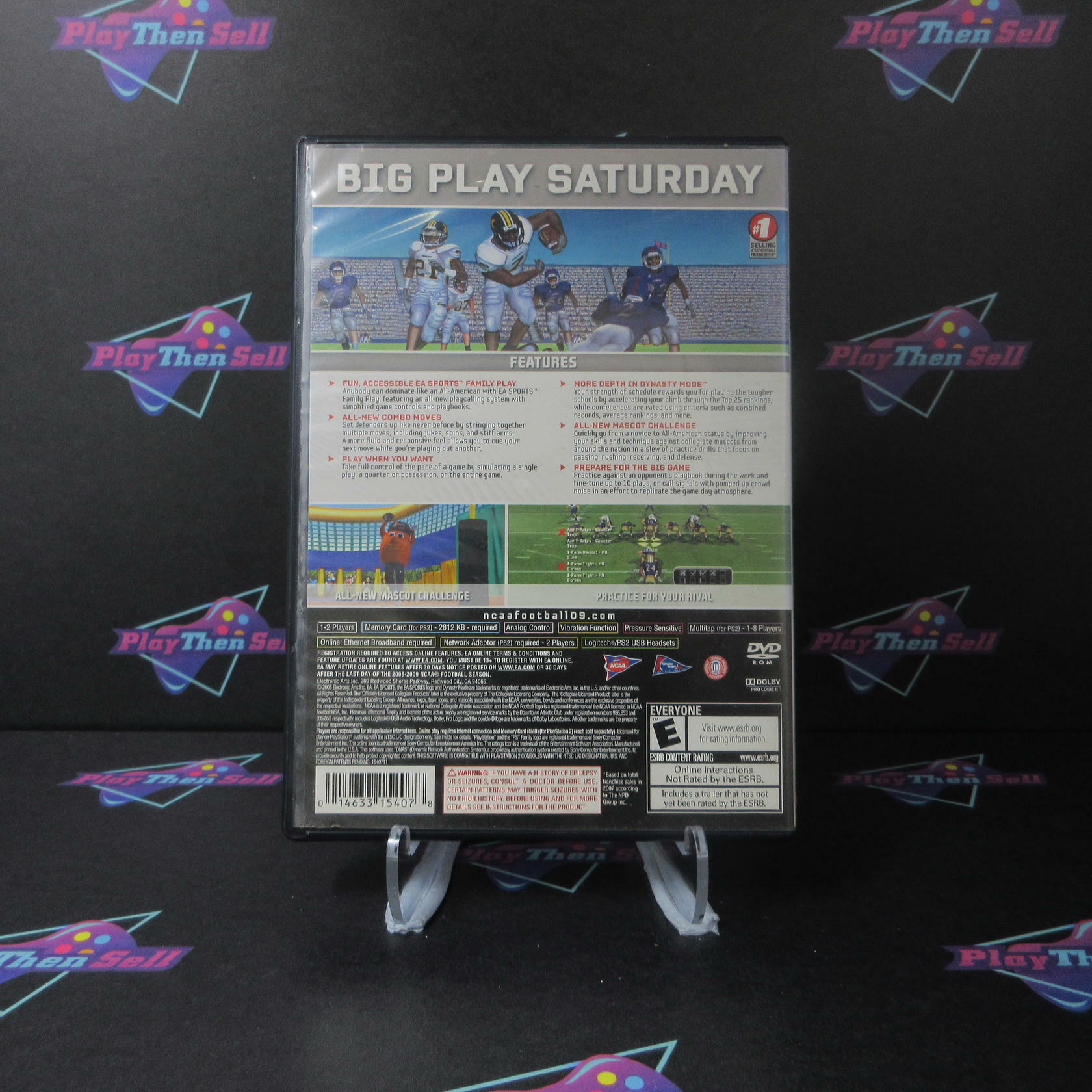 NCAA Football 09  PS2 PlayStation 2 MD Complete CIB - Very Good