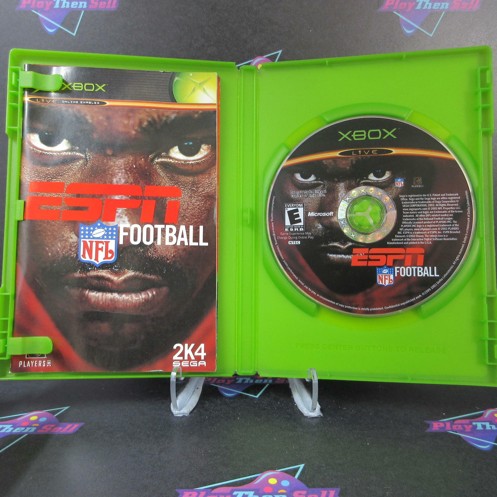 ESPN NFL Football Xbox AD Complete CIB - Very Good