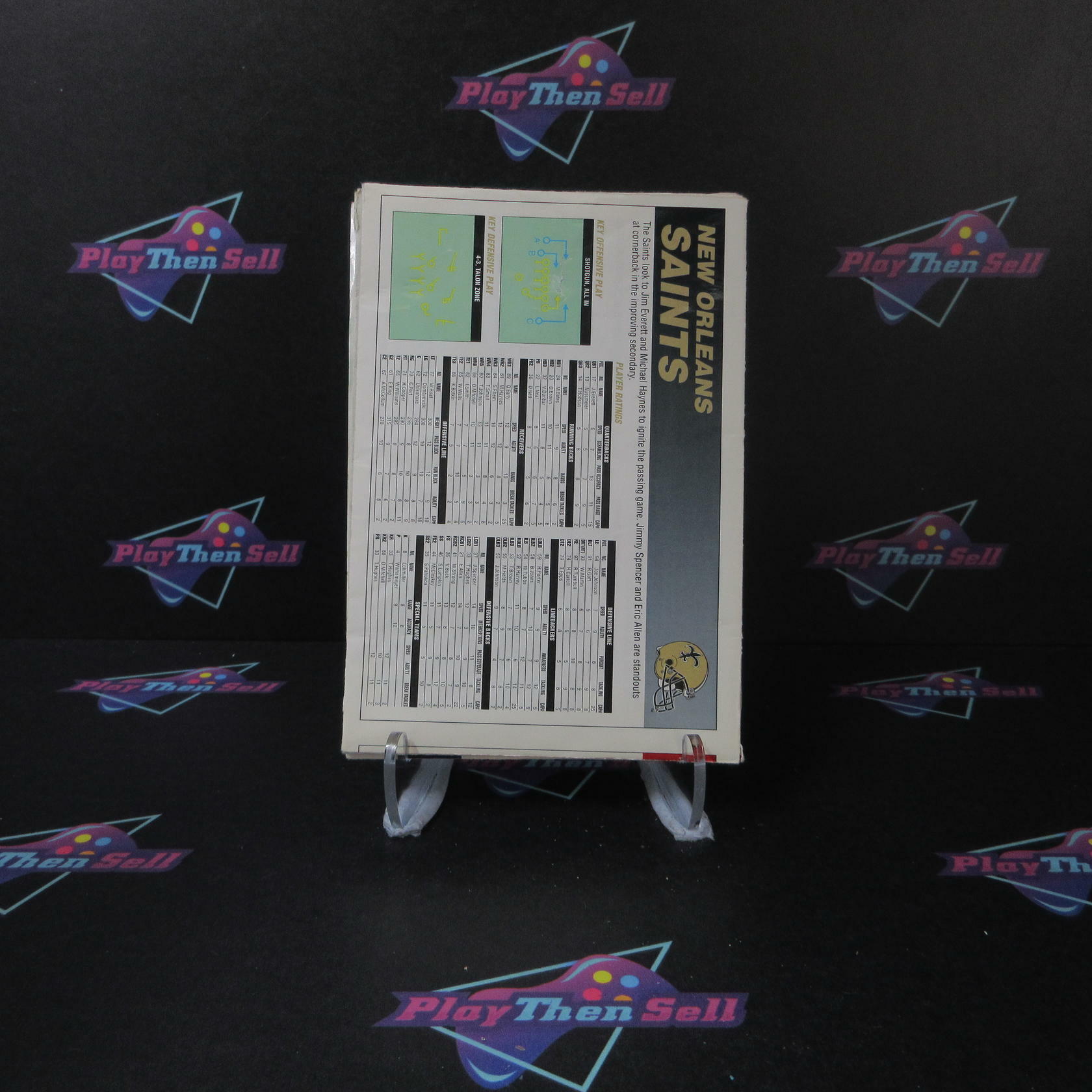 Madden 96 Football Sega Genesis Cartridge Manual and Foldout Authentic / Tested - Very Good