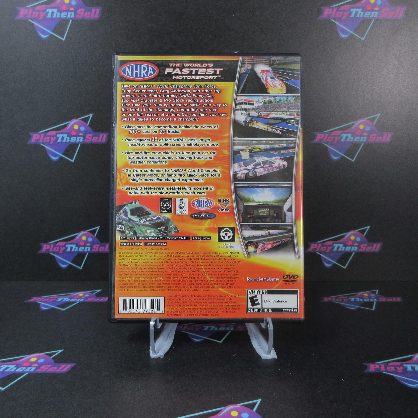 NHRA Championship Drag Racing PS2 PlayStation 2 - Very Good
