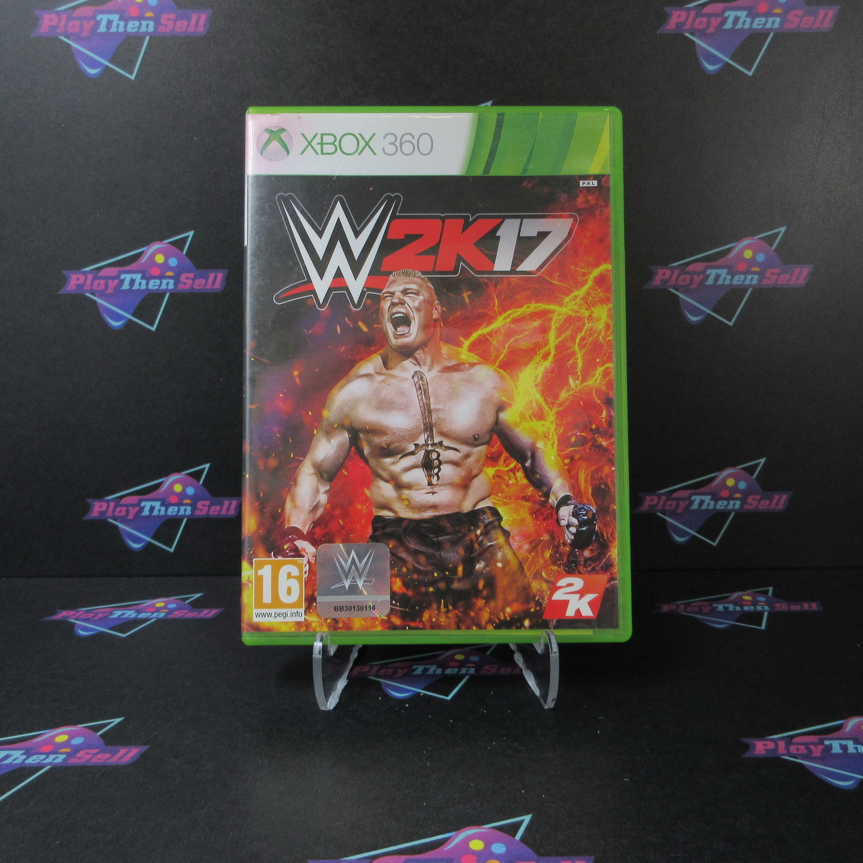 WWE 2K17 PAL Xbox 360 AD Complete CIB - Very Good