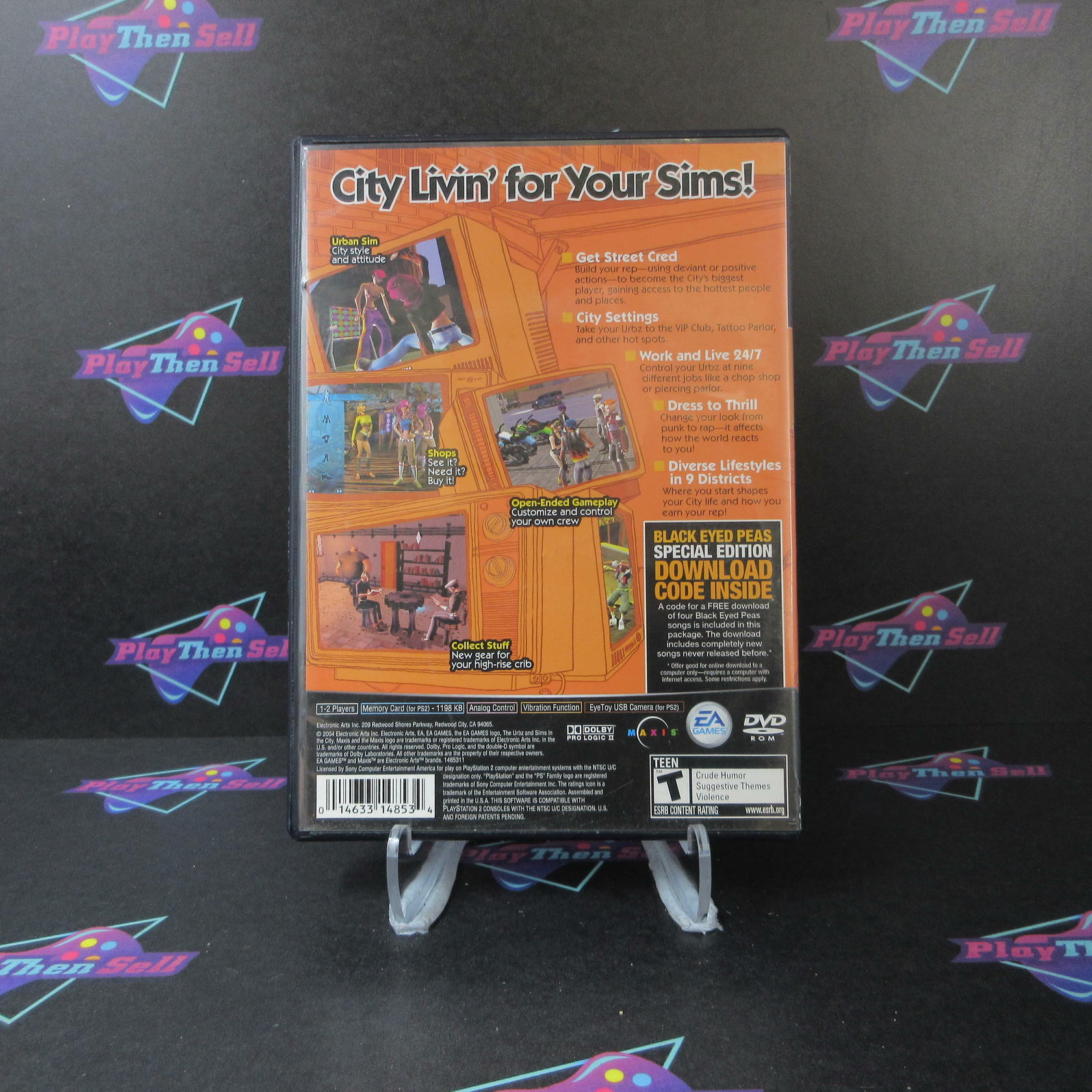 Urbz Sims In The City PS2 PlayStation 2 AD/NM - Very Good