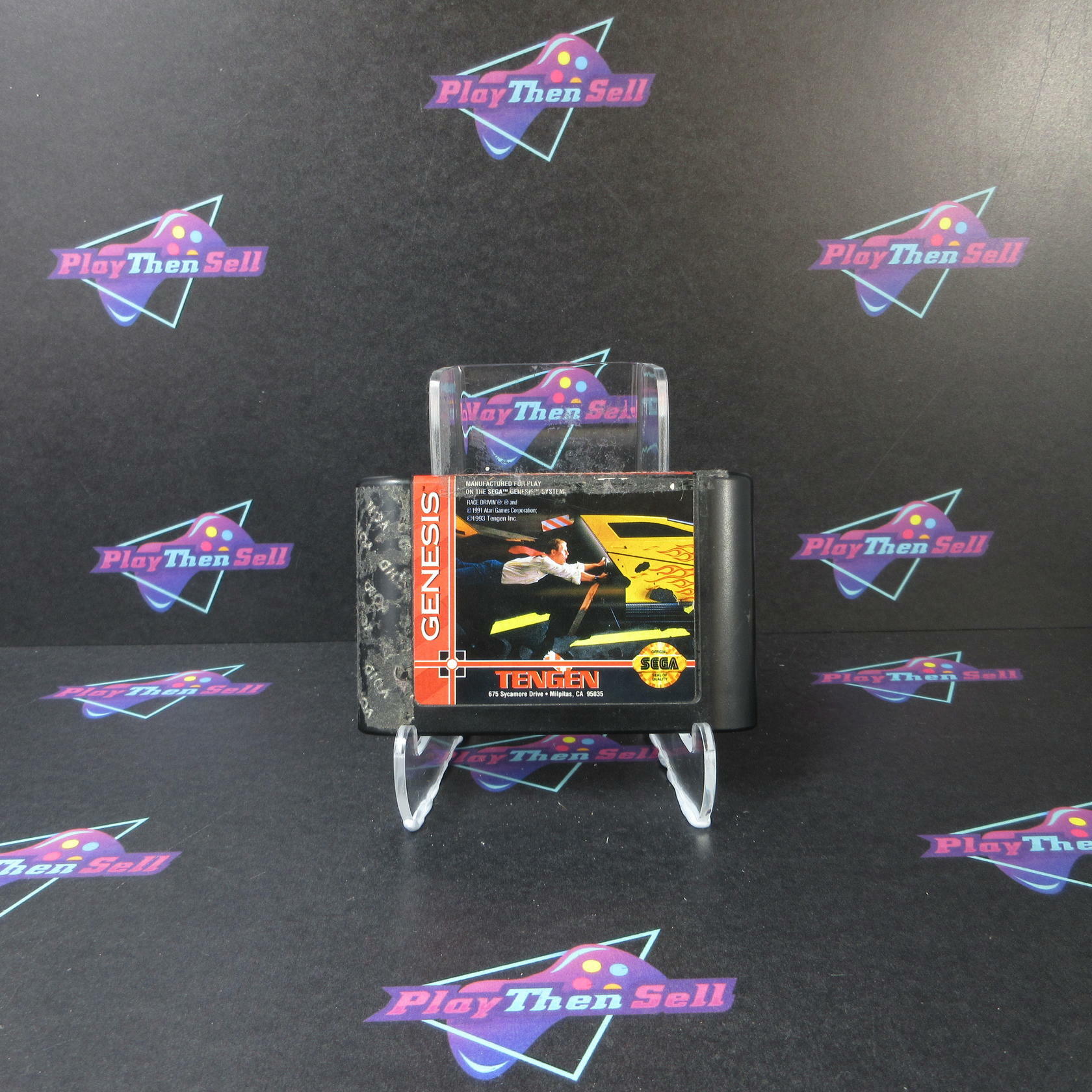 Race Drivin' - Sega Genesis AD Cart Only Authentic/Tested - Very Good