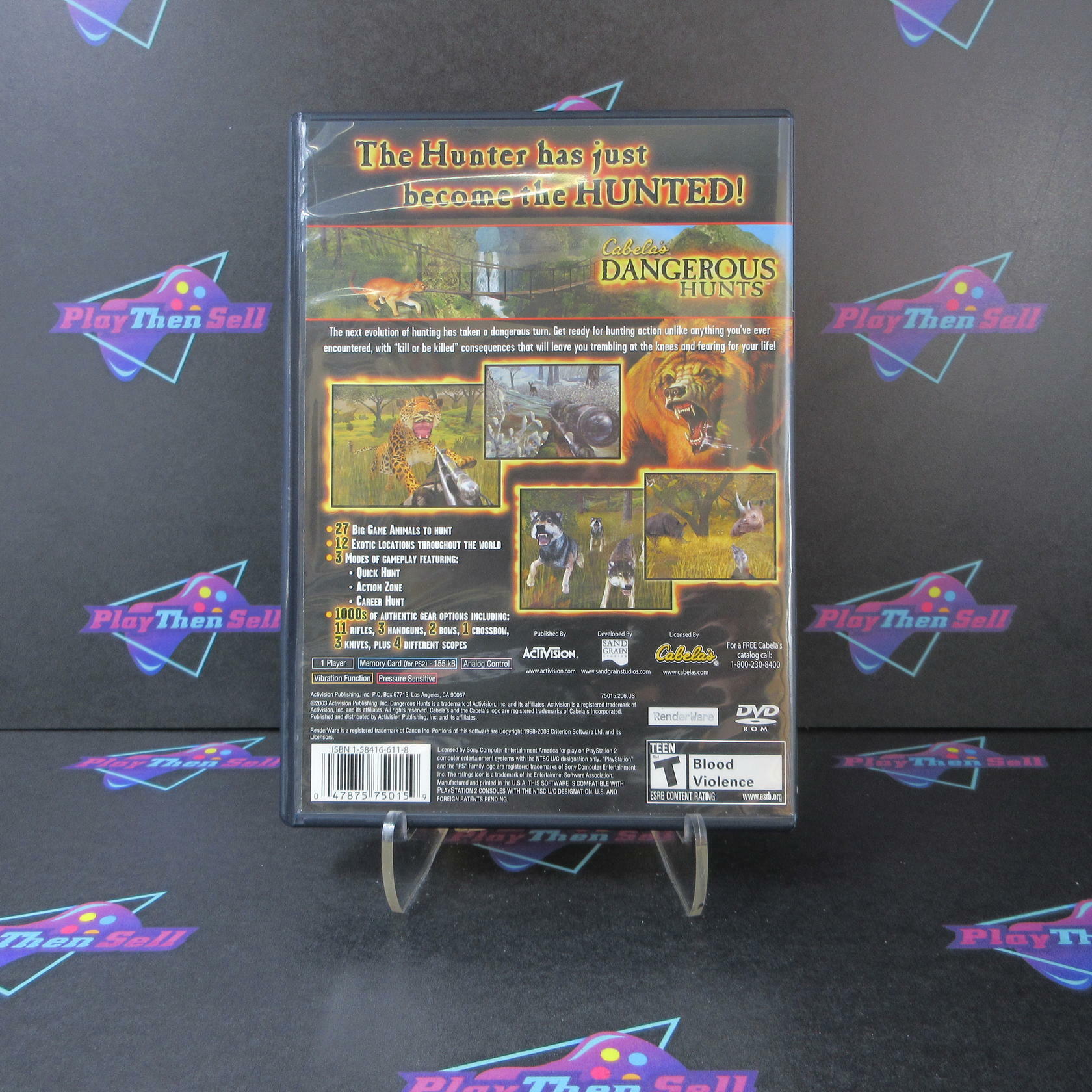 Cabela's Dangerous Hunts PS2 PlayStation 2 + Reg Card - Like New