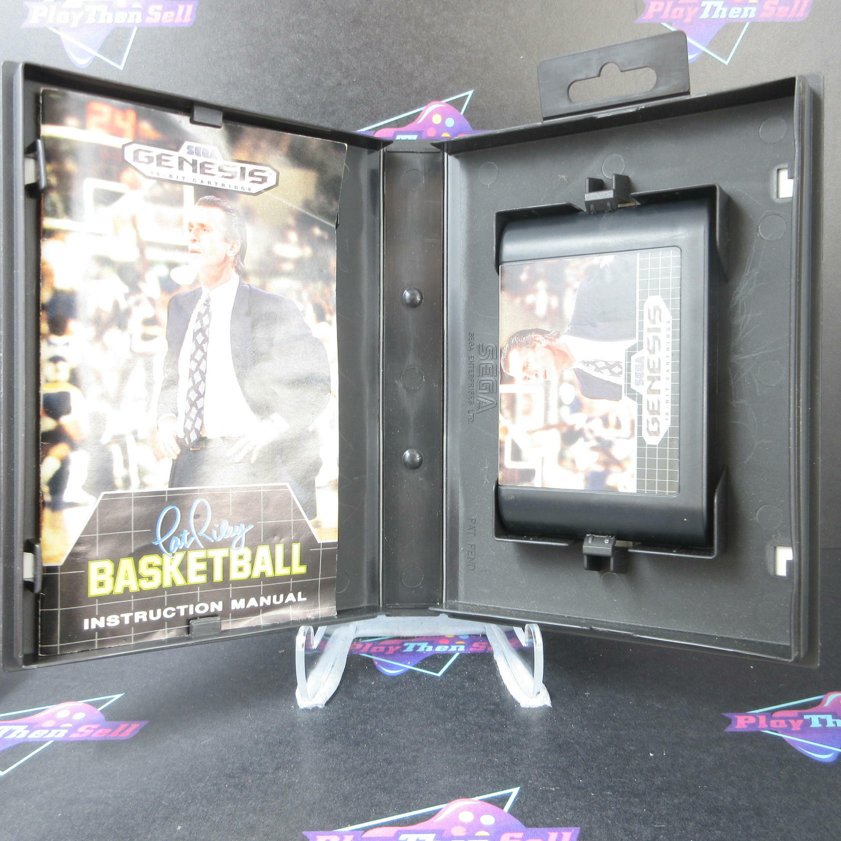 Pat Riley Basketball - Sega Genesis Boxed Complete CIB - Very Good