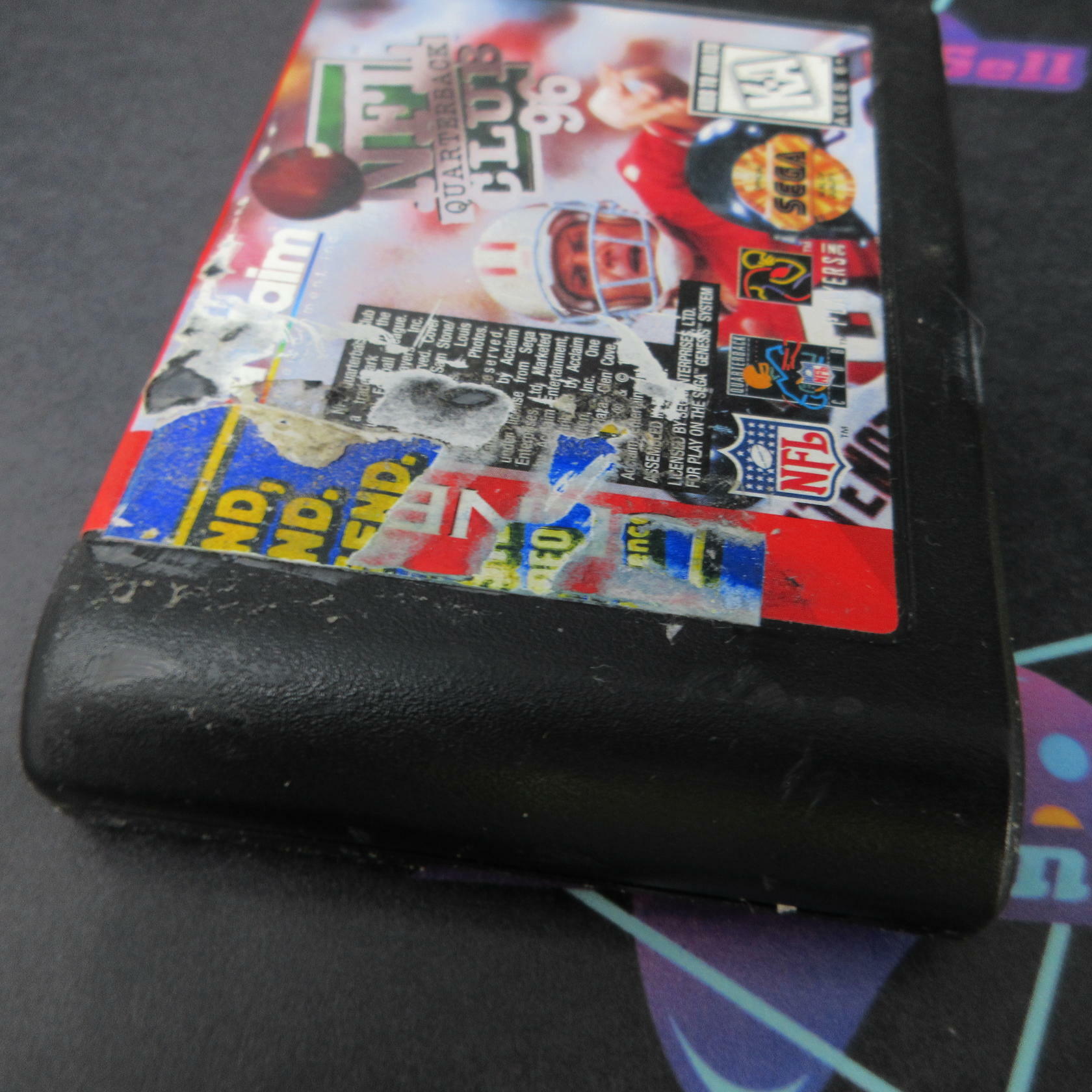 NFL Quarterback Club 96 Sega Genesis Cart Only AD Tested - Very Good