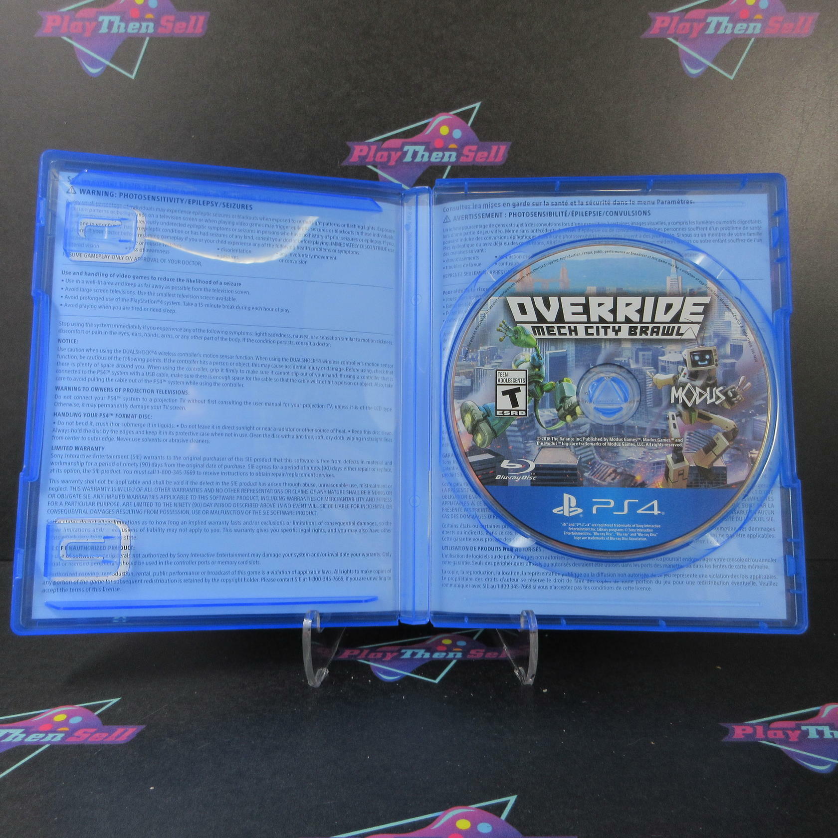 Override Mech City Brawl Super Charged Mega Edition PS4 PlayStation 4 - Like New