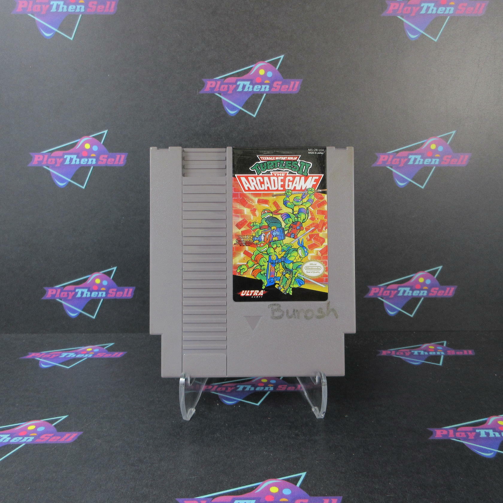 TMNT II The Arcade Game Nintendo NES Cart Only AD Authentic / Tested - Very Good