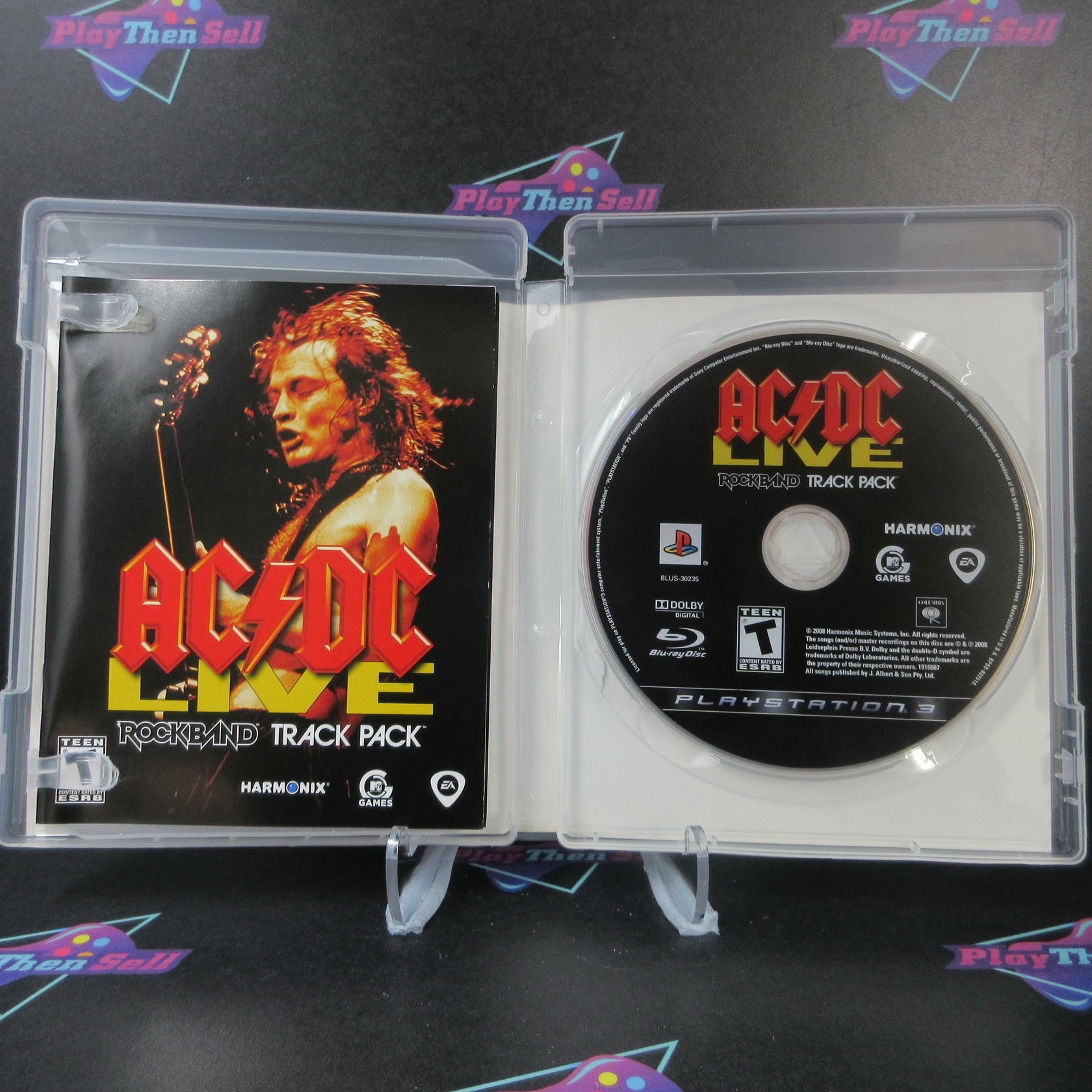 AC/DC Live Rock Band Track Pack PS3 PlayStation 3 AD Complete CIB - Very Good