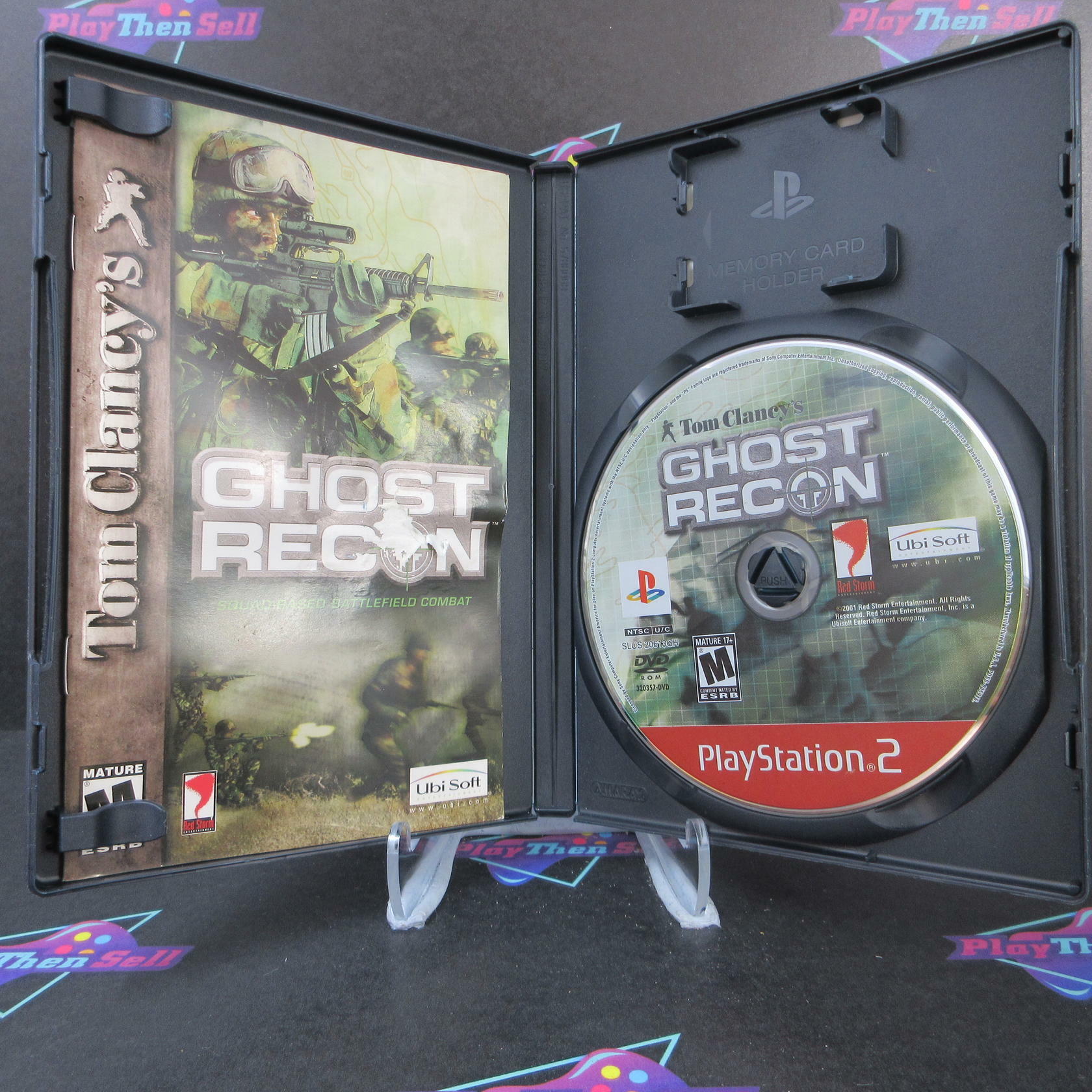 Tom Clancy's Ghost Recon GH + Reg Card PS2 PlayStation 2 MD Complete CIB - Very Good