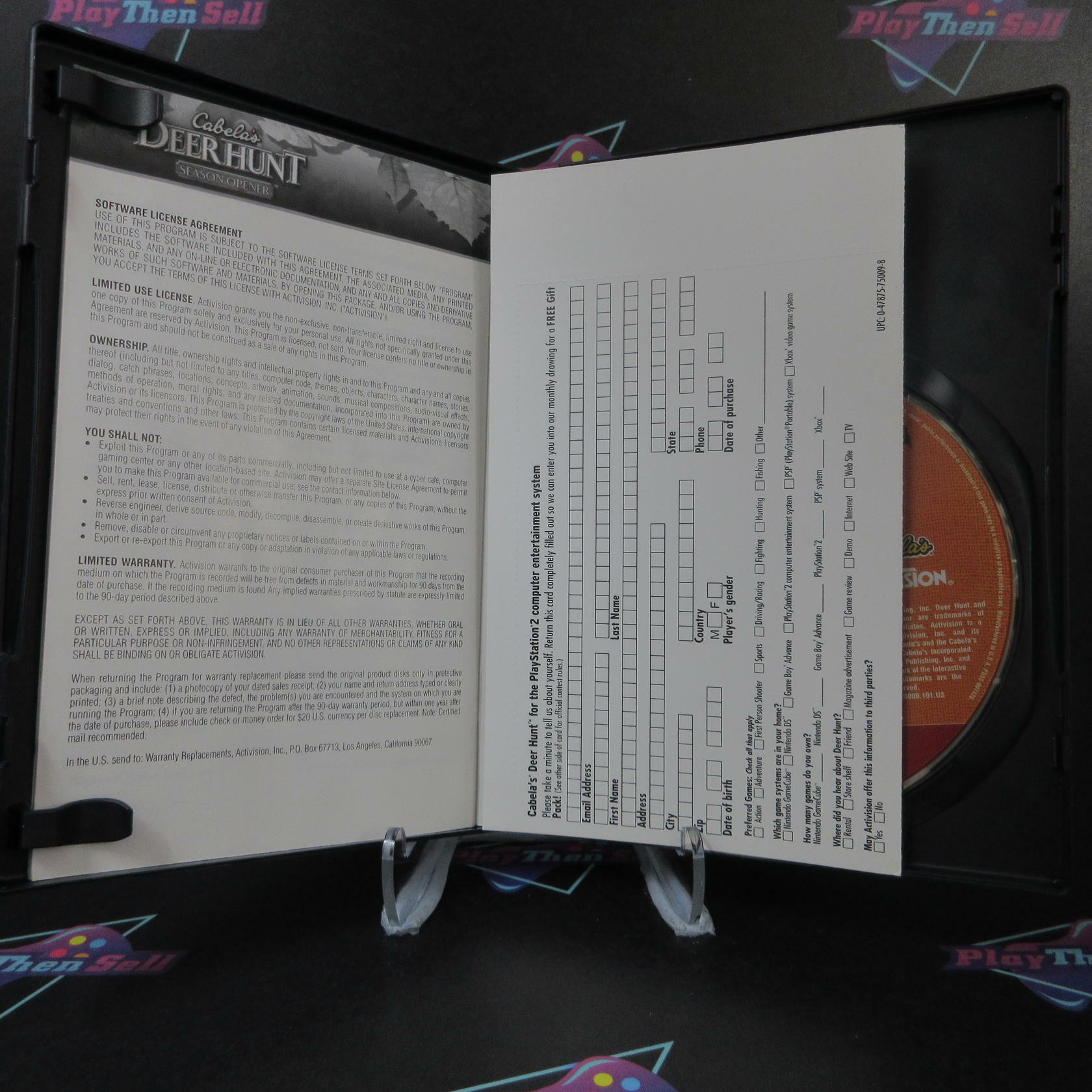 Cabela's Deer Hunt Season Opener GH + Reg Card PlayStation 2 AD Complete CIB - Very Good