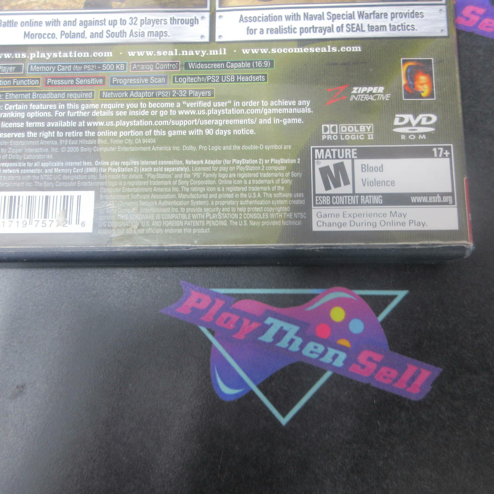 SOCOM 3 U.S. Navy Seals Greatest Hits PS2 PlayStation 2 AD/NM - Very Good