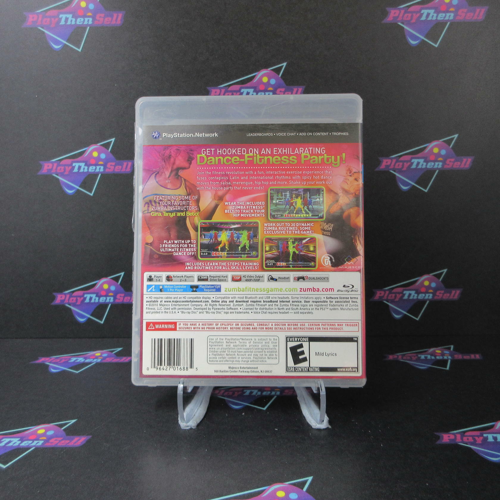 Zumba Fitness PS3 PlayStation 3 MD Complete CIB - Very Good