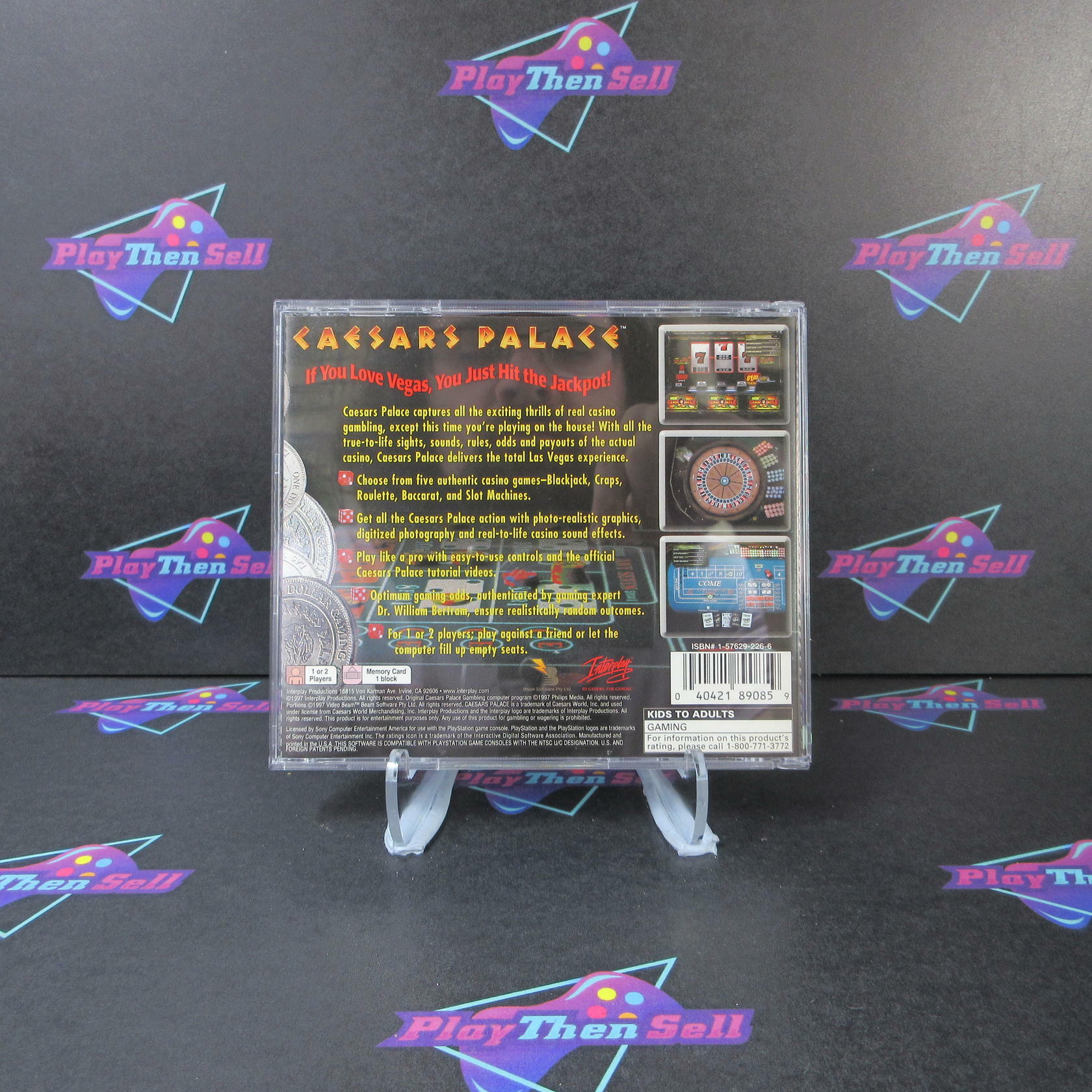 Caesars Palace PS1 PlayStation 1 - Very Good