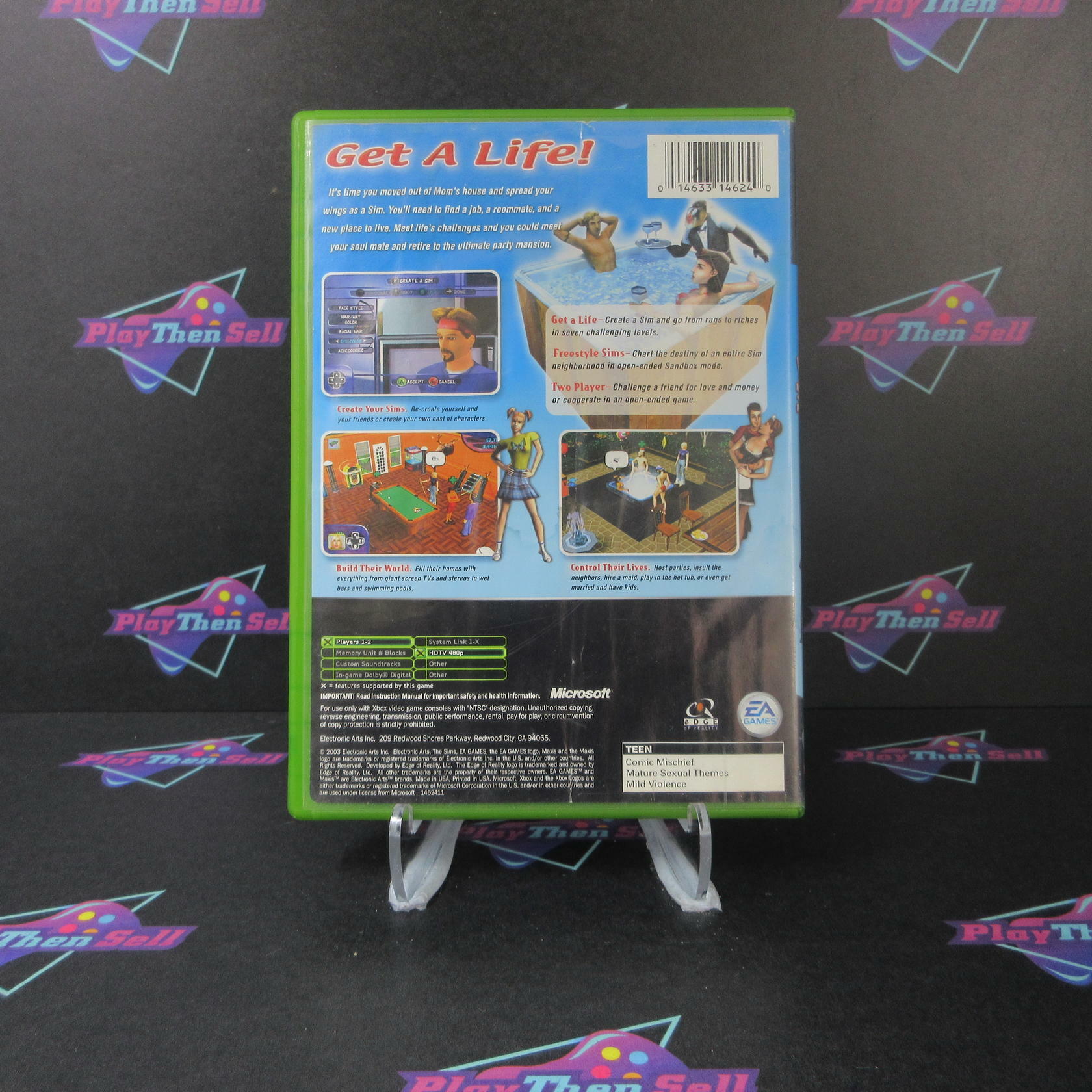 The Sims Xbox AD/MD Complete CIB - Very Good