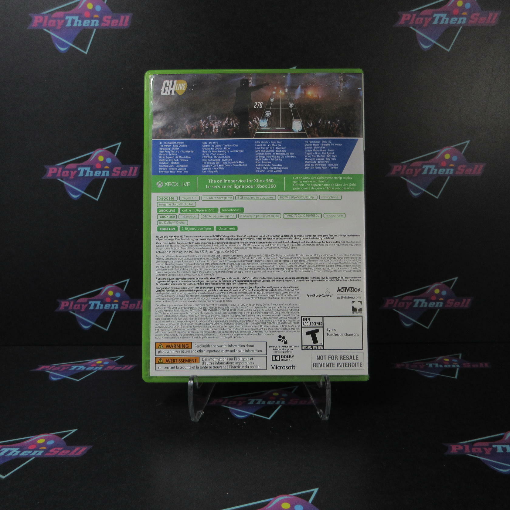 Guitar Hero Live for Xbox 360 AD Complete CIB - Very Good