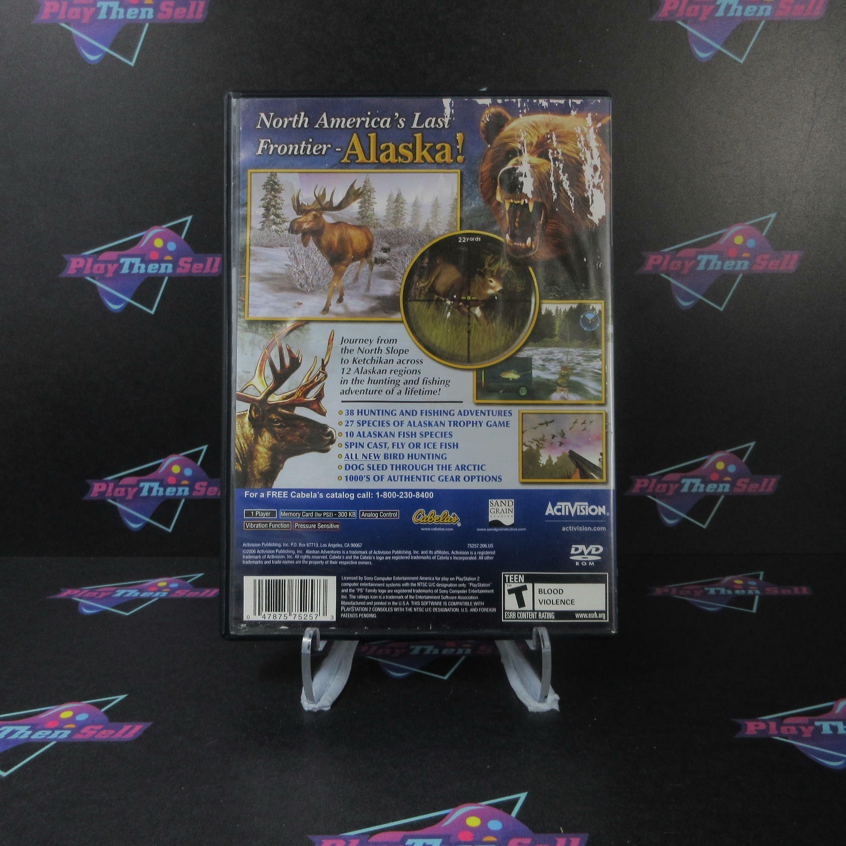 Cabela's Alaskan Adventures + Reg Card PS2 PlayStation 2 AD Complete CIB - Very Good