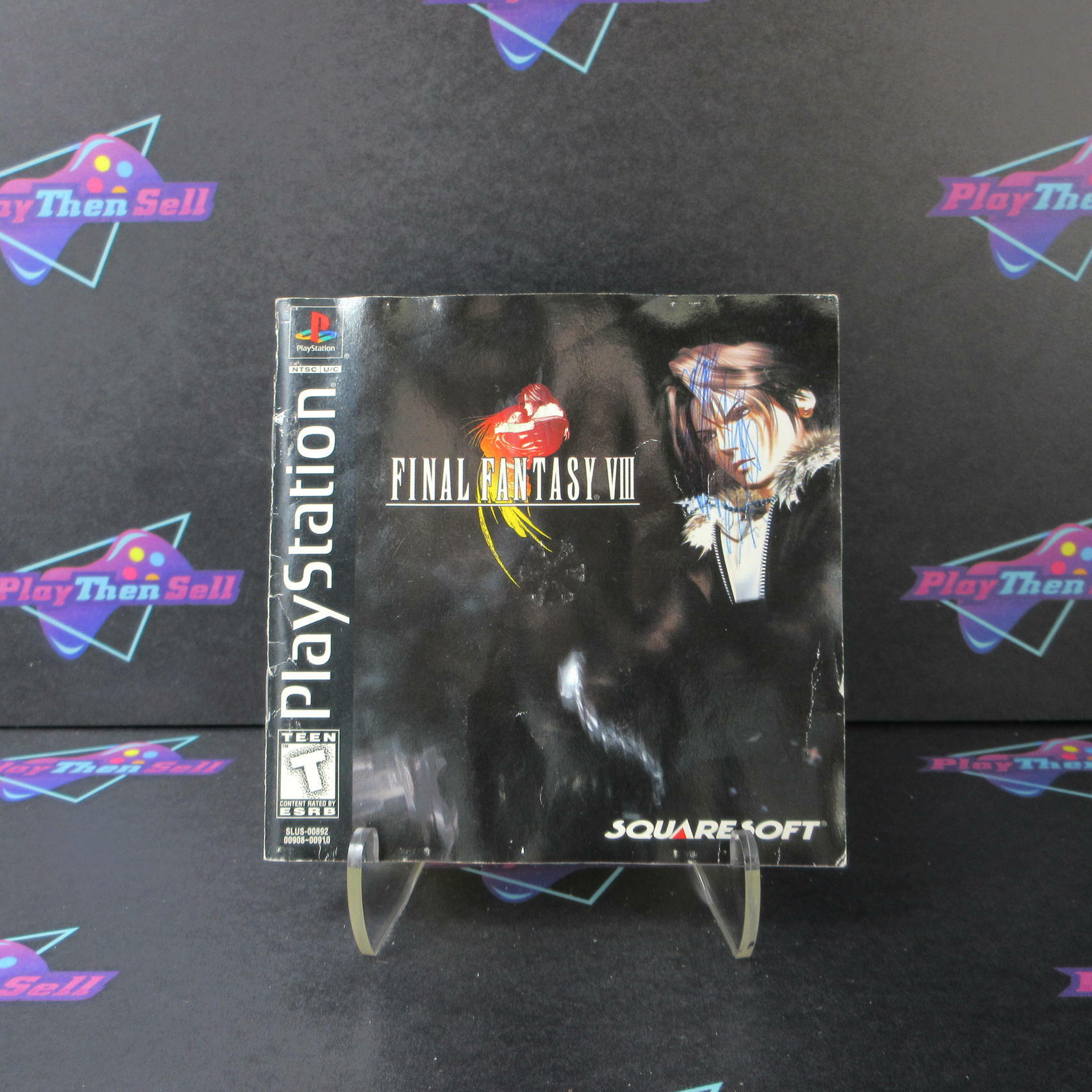Final Fantasy VIII PS1 PlayStation 1 Black Label MD Complete CIB - Very Good