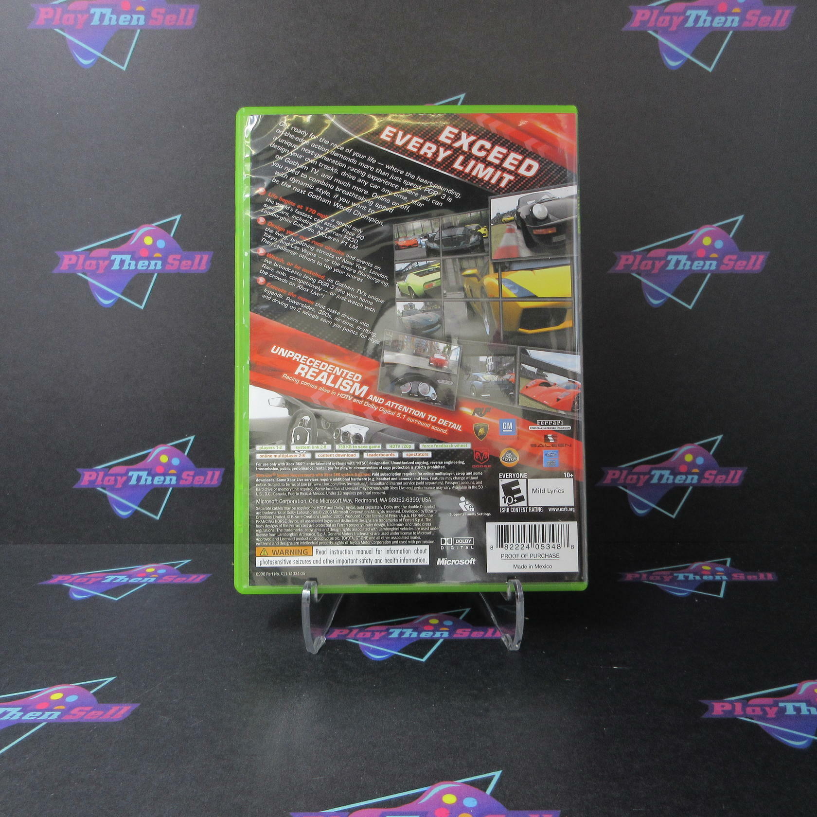 Project Gotham Racing 3 Xbox 360 PH BL Disc - Like New