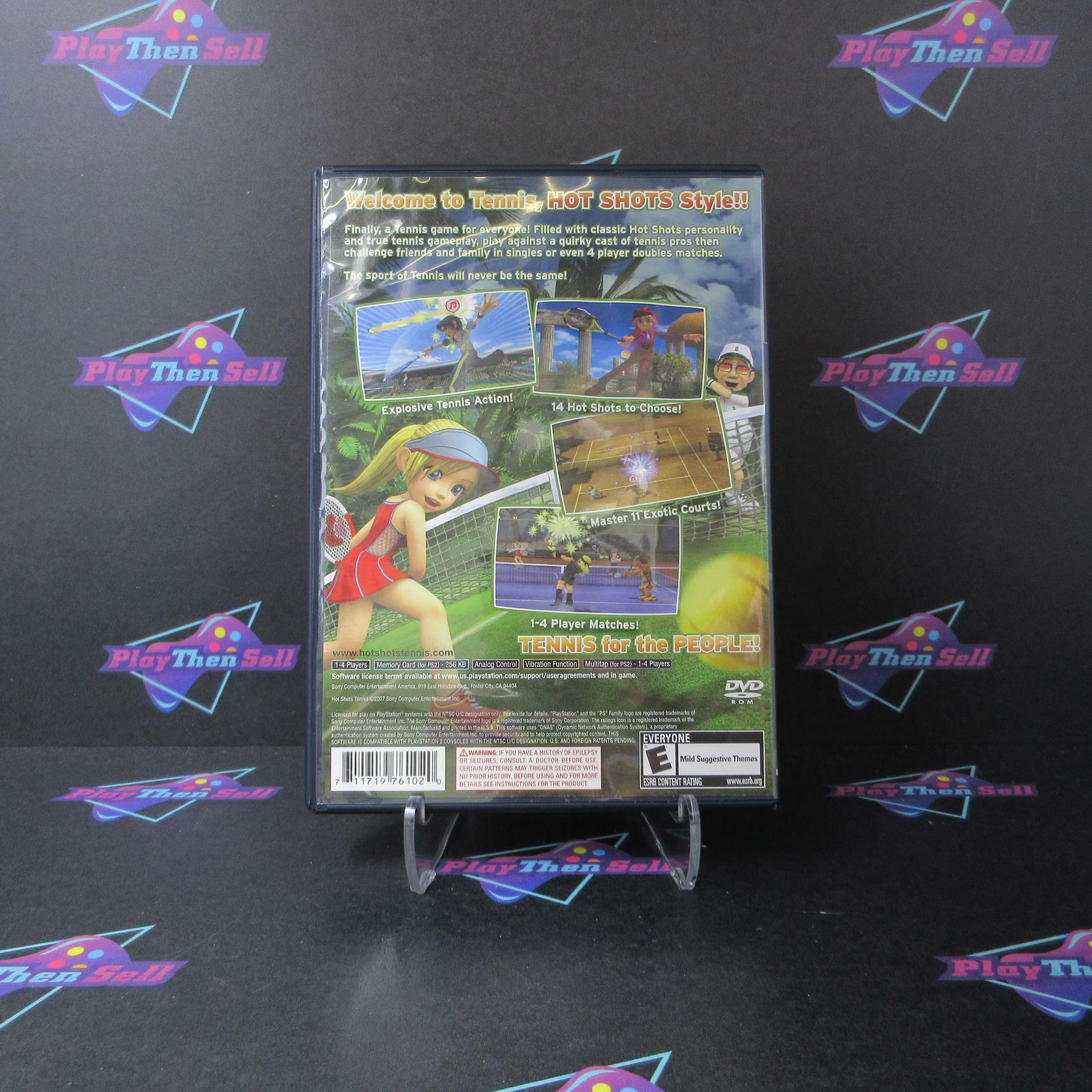 Hot Shots Tennis + Reg Card PS2 PlayStation 2 AD Complete CIB - Very Good