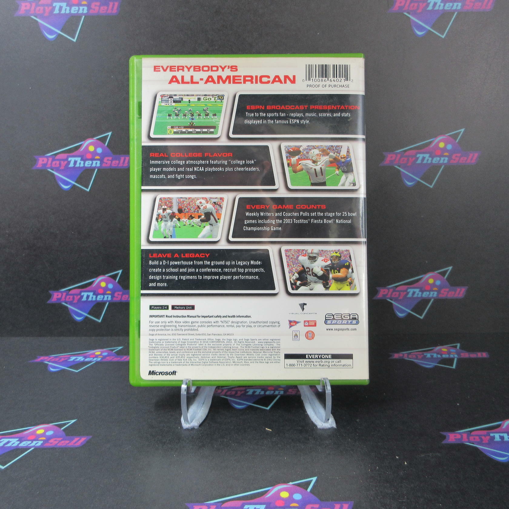 NCAA Football 2K3 Xbox AD Complete CIB - Very Good