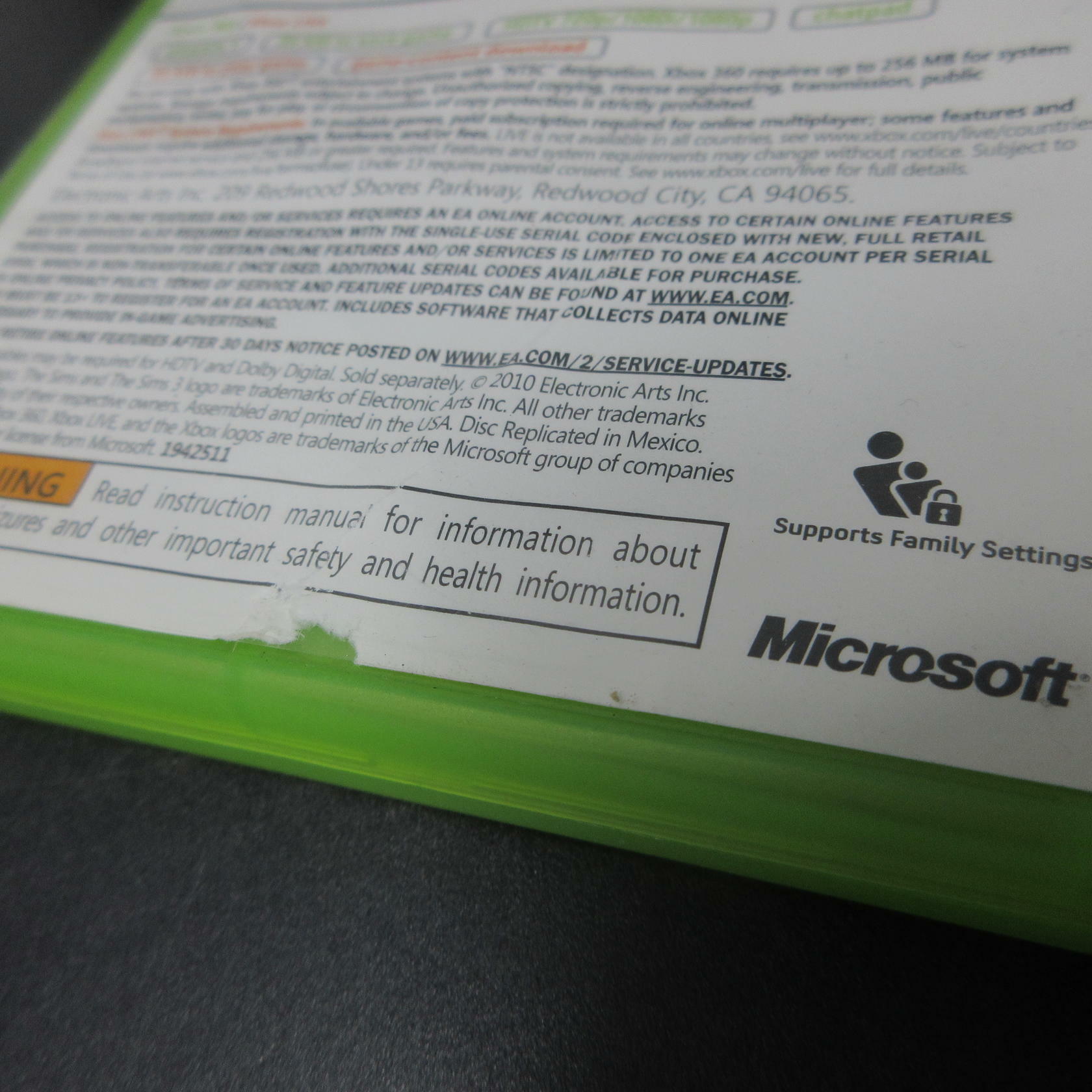 The Sims 3 Xbox 360 AD/NM - Very Good