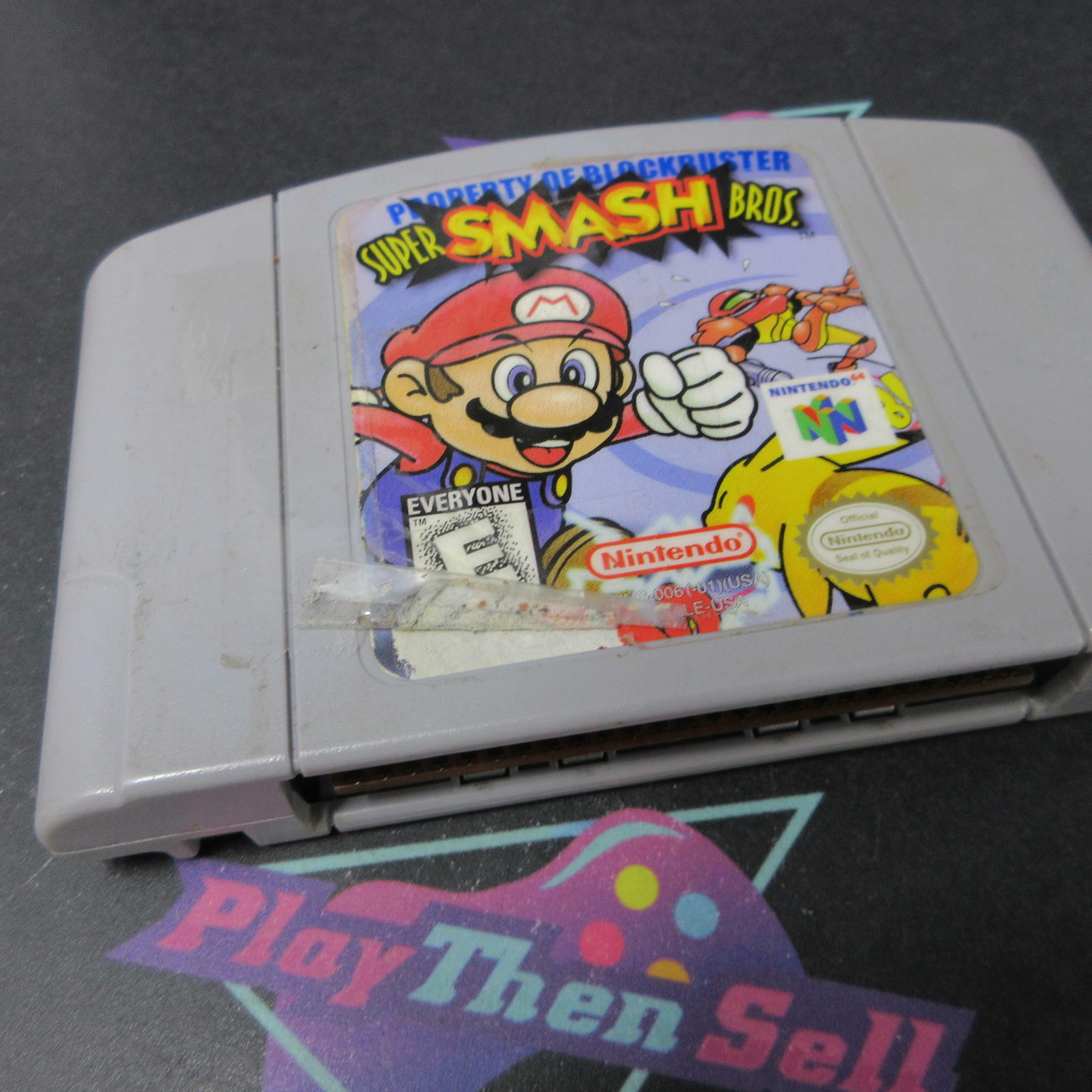 Super Smash Bros Nintendo 64 N64 Cartridge Only AD Authentic / Tested - Very Good