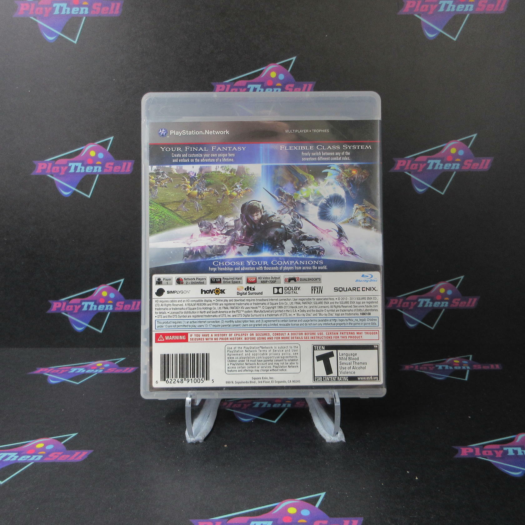 Final Fantasy XIV A Realm Reborn PS3 PlayStation 3 AD Complete - Very Good