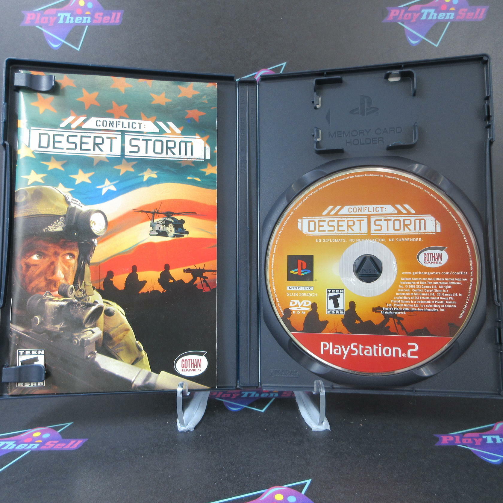 Conflict Desert Storm GH + Reg Card PS2 PlayStation 2 DD Complete CIB - Very Good
