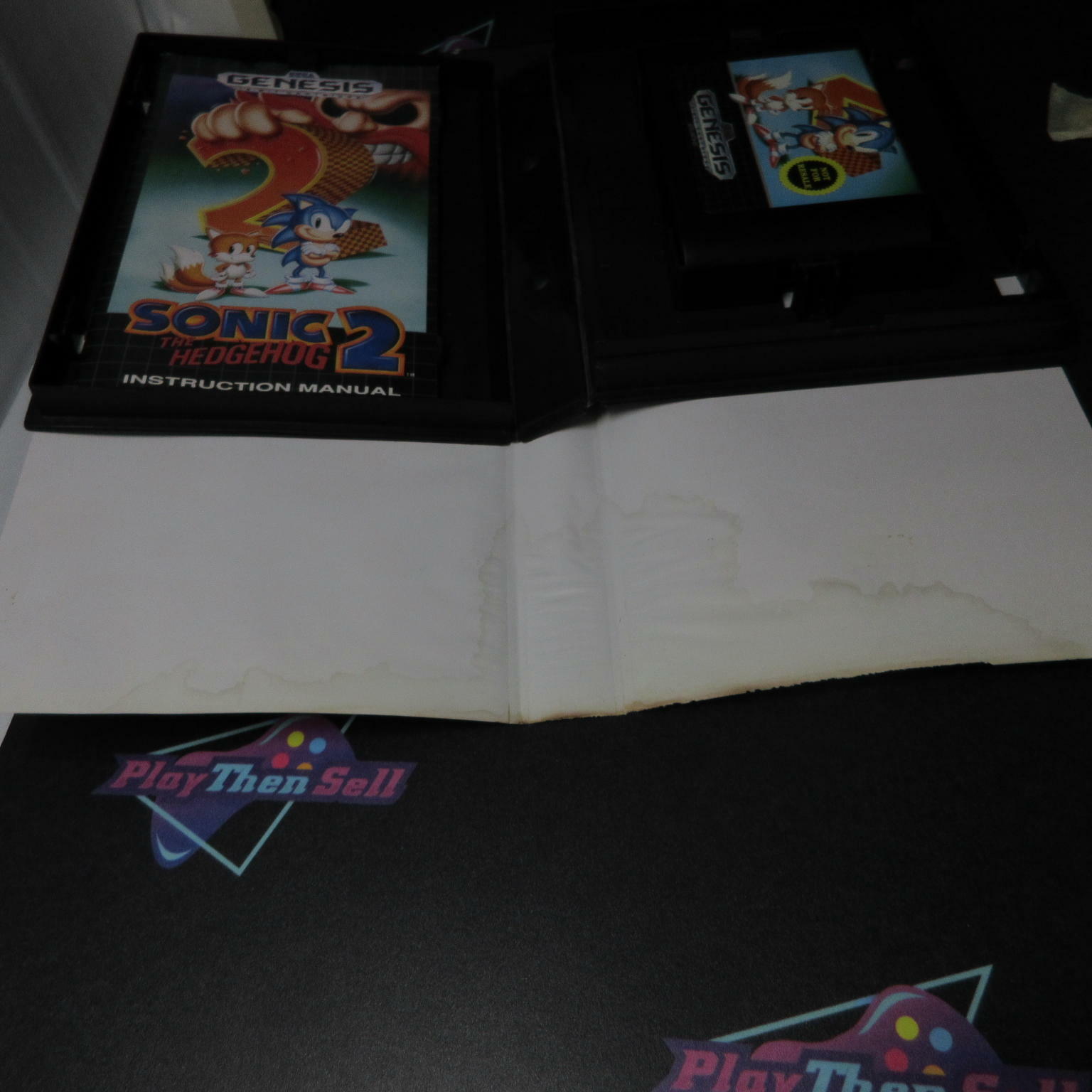 Sonic the Hedgehog 2 Not For Resale Art Sega Genesis AD/CS Complete - Very Good