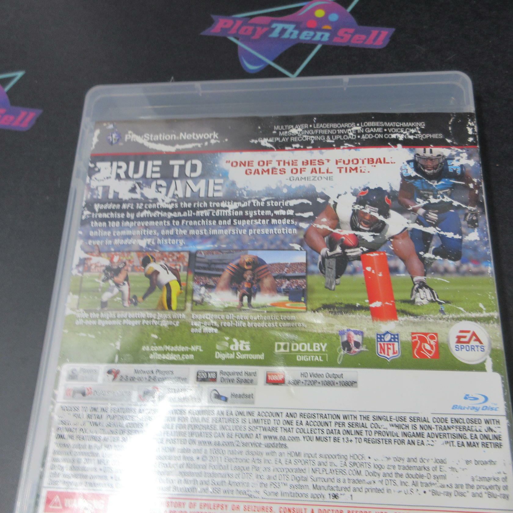 Madden NFL 12 PS3 PlayStation 3 AD Complete - Very Good