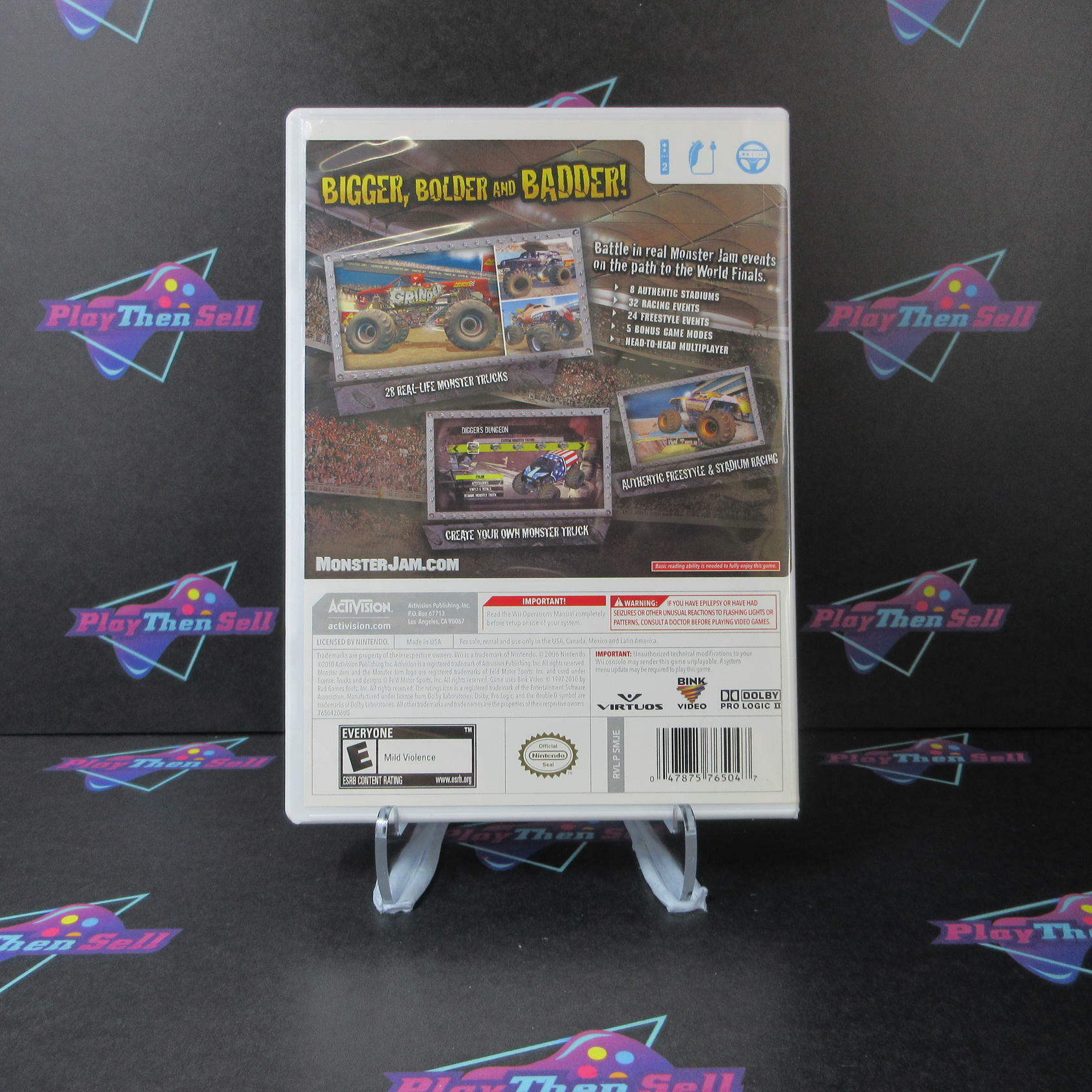 Monster Jam Path Of Destruction Nintendo Wii - Like New