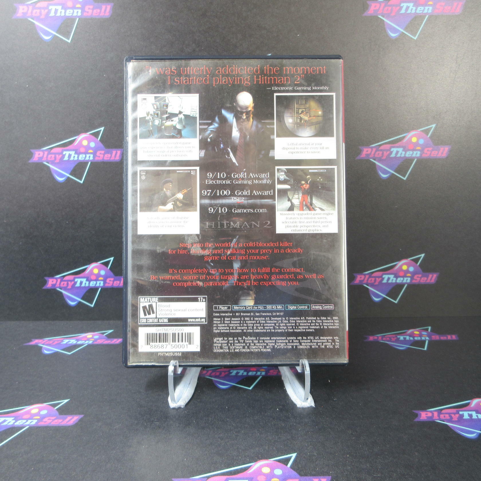Hitman 2 Silent Assassin GH PS2 PlayStation 2 AD/NM - Very Good