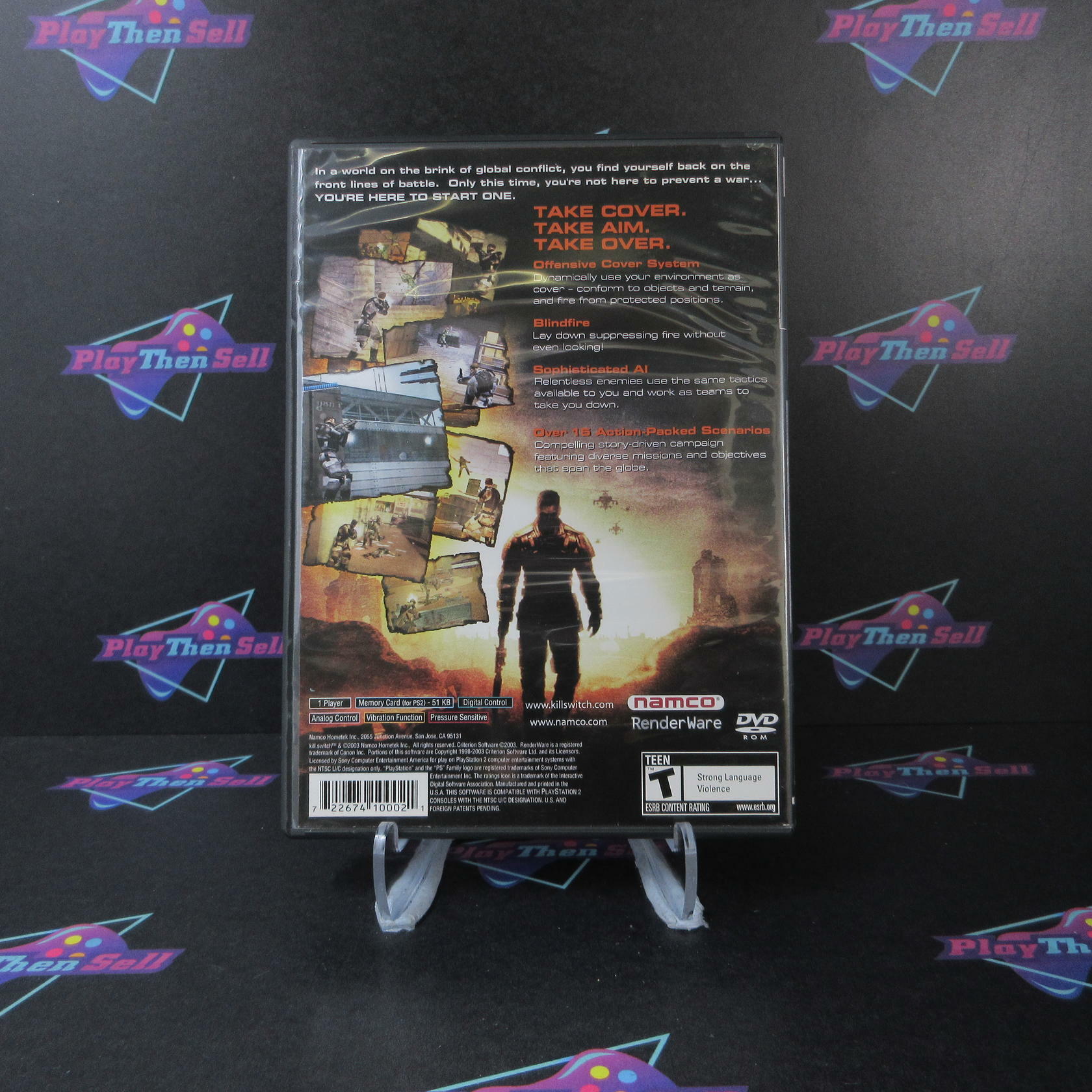 Kill Switch PS2 PlayStation 2 AD/NM - Very Good