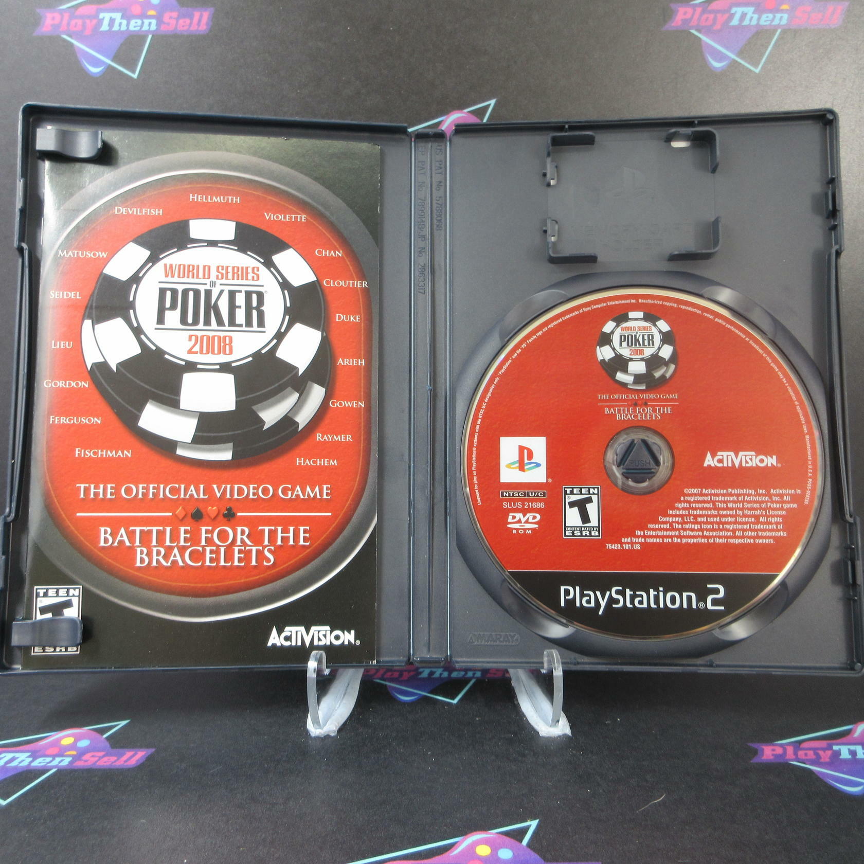 World Series of Poker 2008 Battle for the Bracelets Rental Art PlayStation 2 AD - Very Good