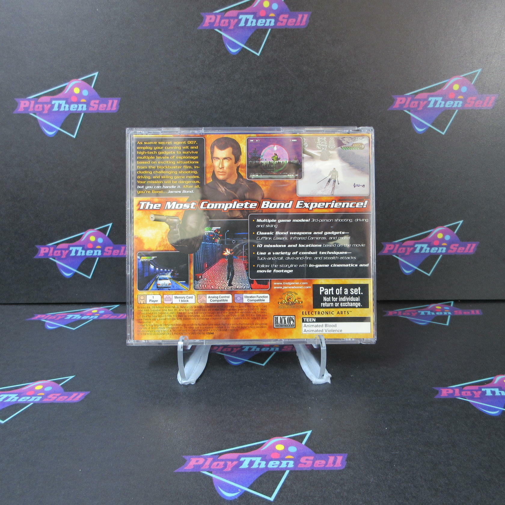 Tomorrow Never Dies Collector's Edition + Reg PS1 PlayStation 1 MD Complete CIB - Very Good
