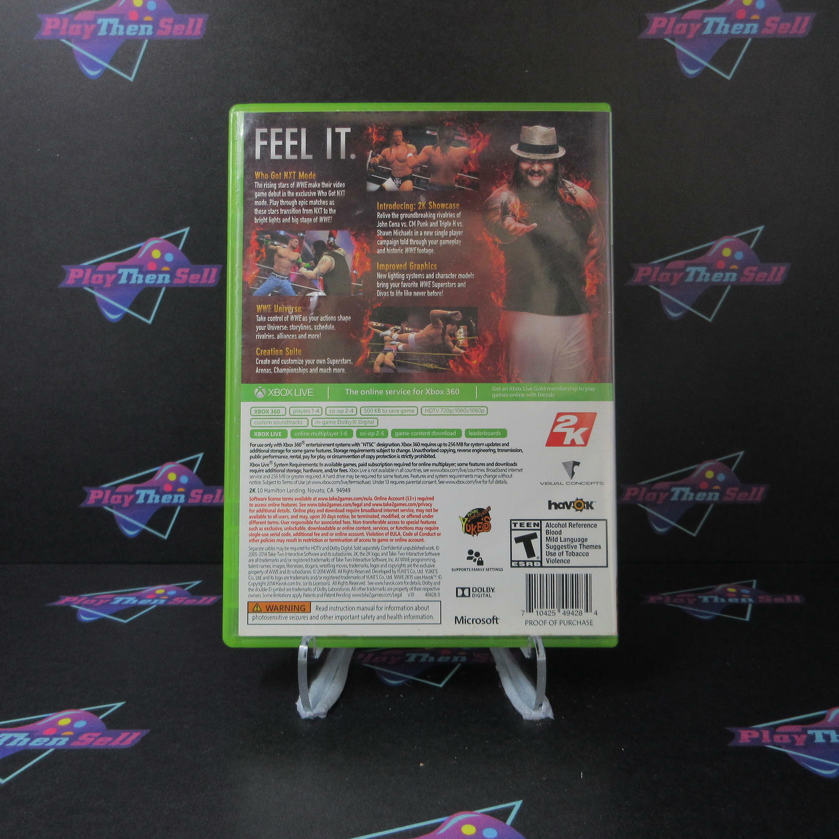 WWE 2K15 - Xbox 360 AD/DD/NM - Very Good