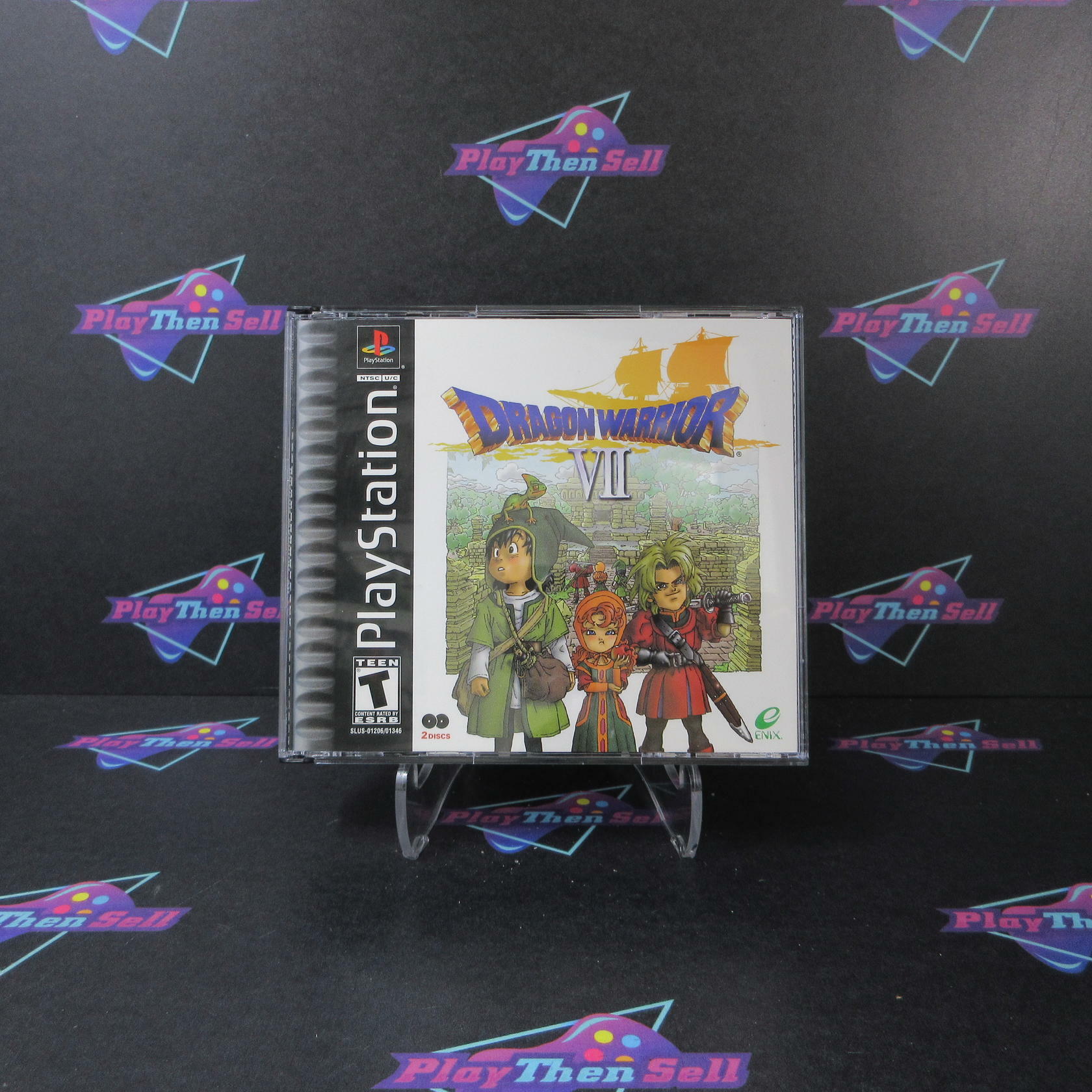 Dragon Warrior VII PS1 PlayStation 1 + Reg Card - Like New