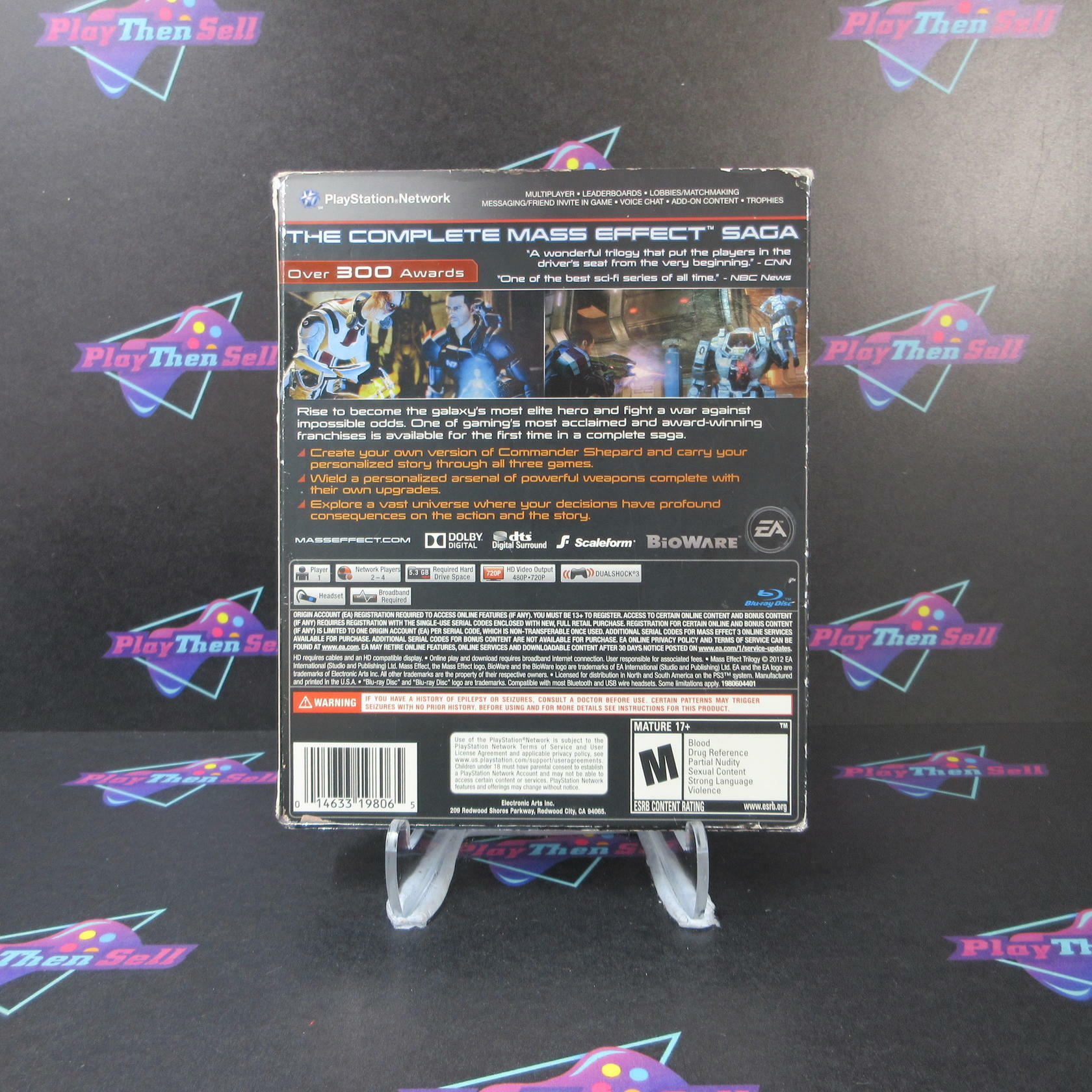 Mass Effect Trilogy PS3 PlayStation 3 AD Sleeve - Very Good