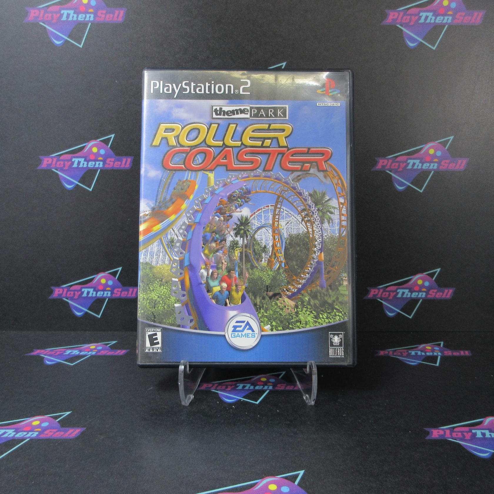 Theme Park Roller Coaster + Reg Card PS2 PlayStation 2 AD/DD Complete CIB - Very Good