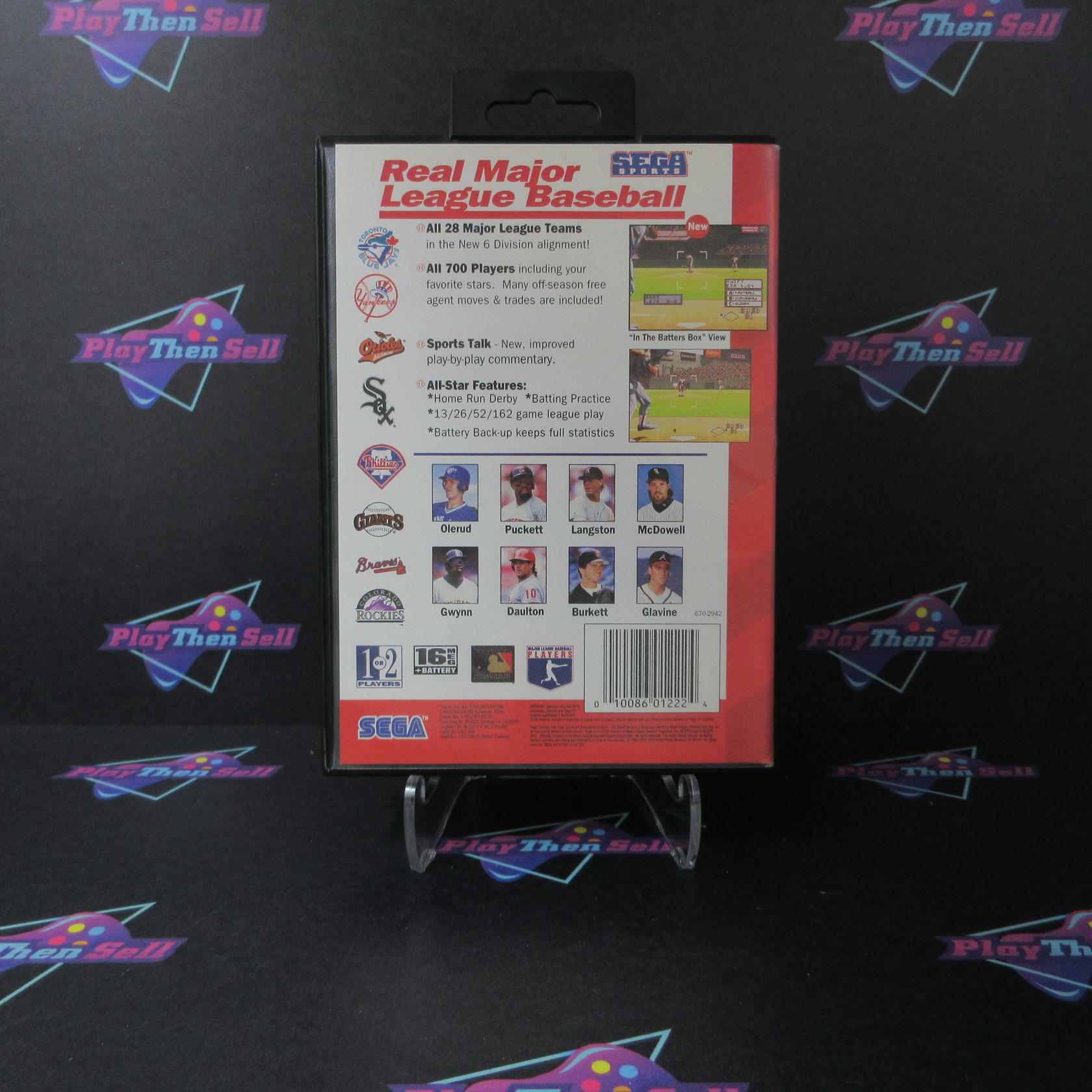 World Series Baseball + Poster Sega Genesis Boxed Complete CIB - Very Good