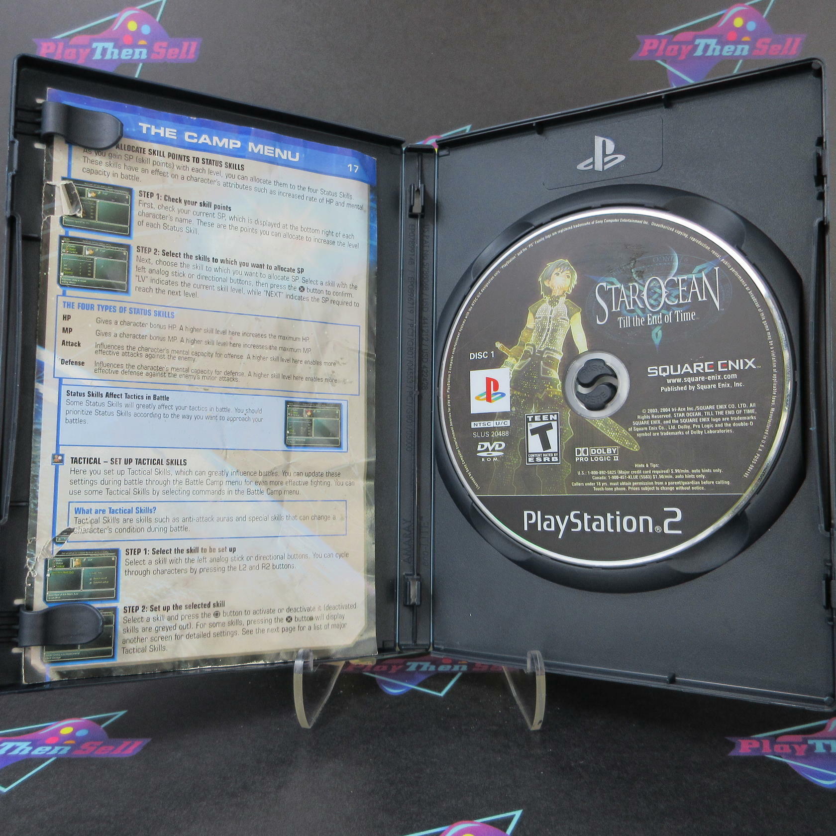 Star Ocean Till the End of Time PS2 PlayStation 2 AD/NM - Very Good