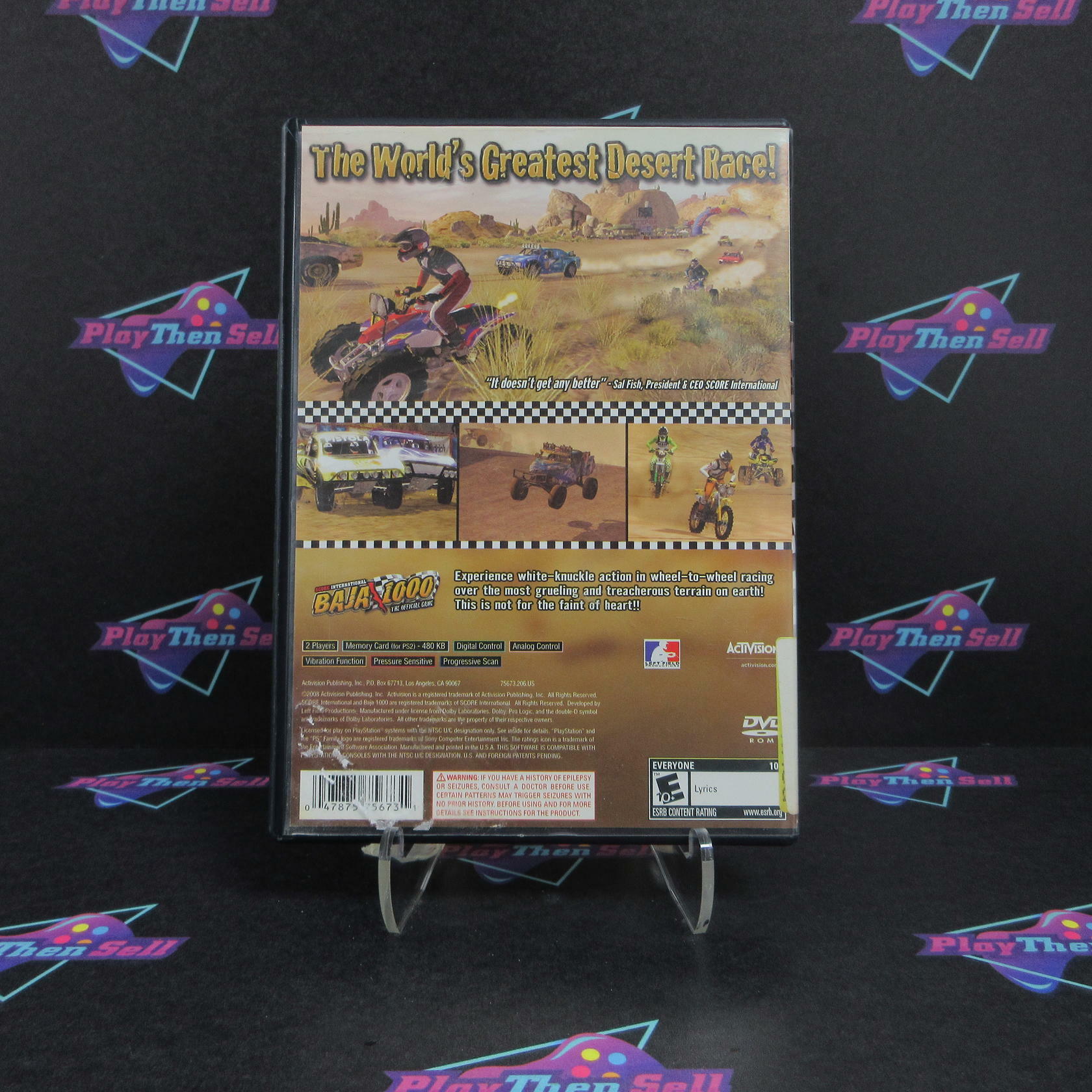 Score International BAJA 1000 PlayStation 2 AD/DD - Very Good